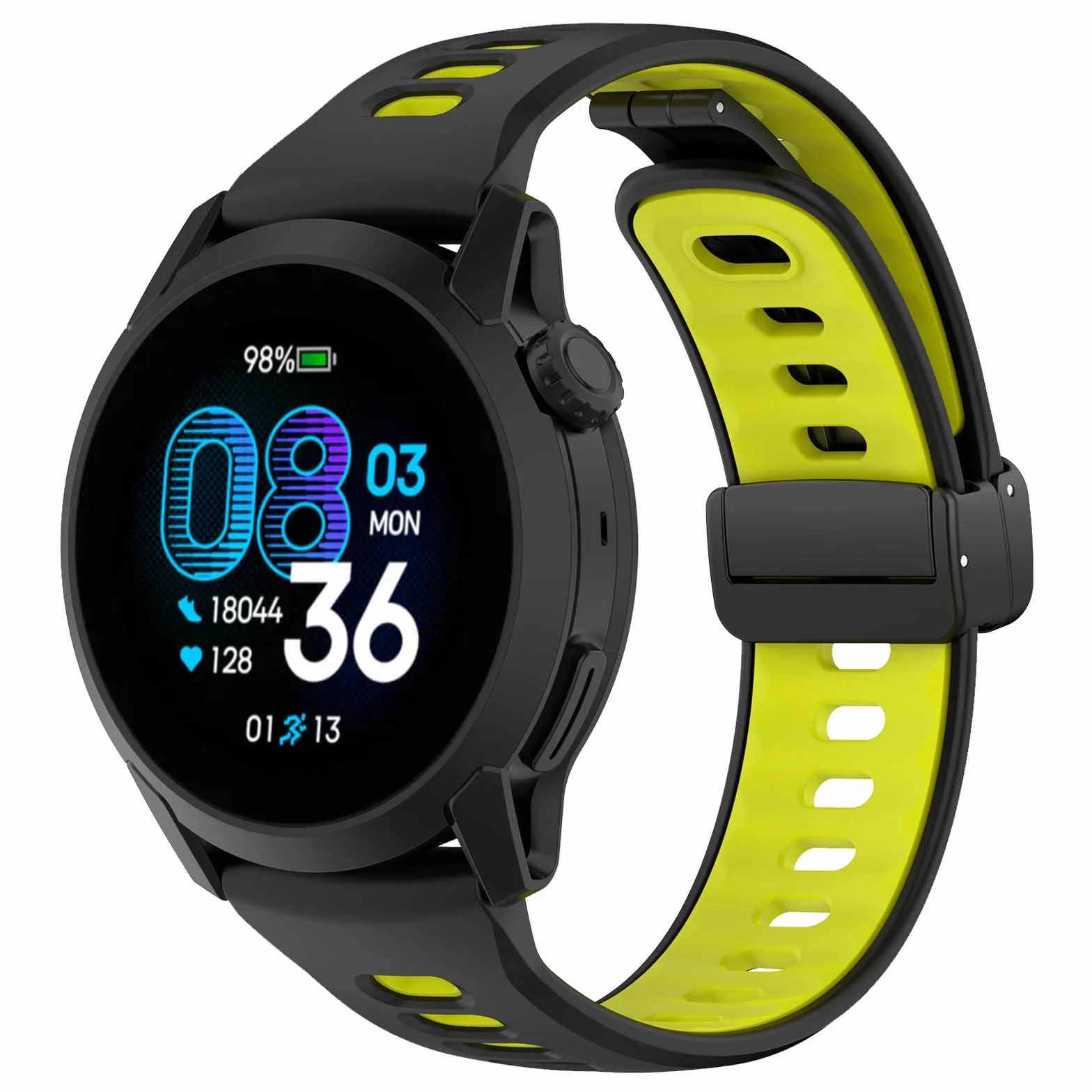 Pasek Silikonowy 22mm Kompatybilny z Coros Pace 4 Pace 3 Pace Pro Apex 4 42mm Apex 2 Pro