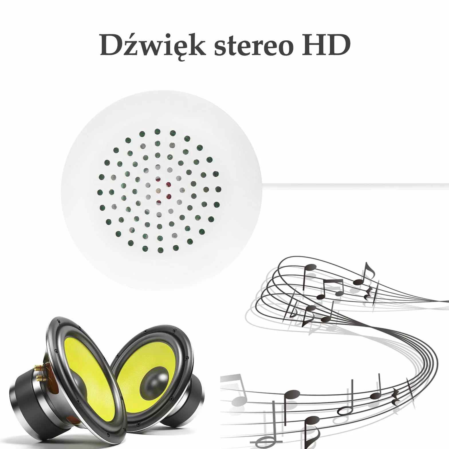Głośnik stereo 3,5 mm mini HiFi DIY przenośny poduszkowy do MP3 MP4 CD telefonu (biały)