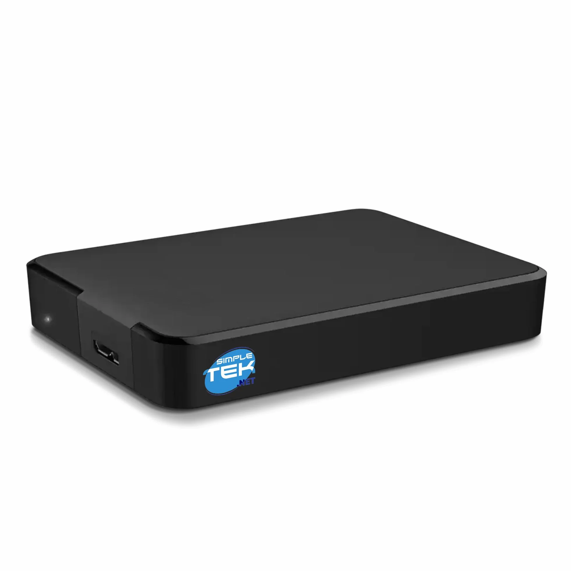 SIMPLETEK Przenośny zewnętrzny dysk twardy 750 GB USB 3.0 — przenośny dysk zapasowy, czarny, 5 GB/sek., plug-and-play