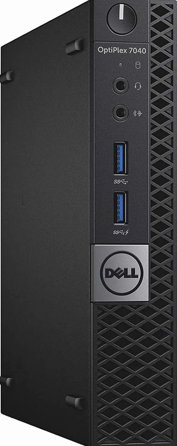 Dell Optiplex 7040 Mini Komputer stacjonarny Intel Core i5-6400T RAM 8GB DDR4 SSD 240 GB USB 3.2 Gen 1 Pro (odnowiony) (bez urządzeń peryferyjnych)