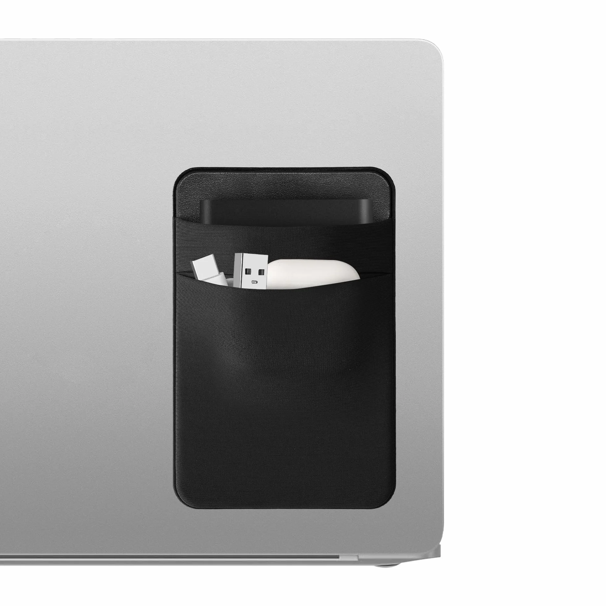 kwmobile Elastyczny rękaw do dysku SSD SanDisk Samsung T7 Crucial X8 13x8,3 cm czarny matowy