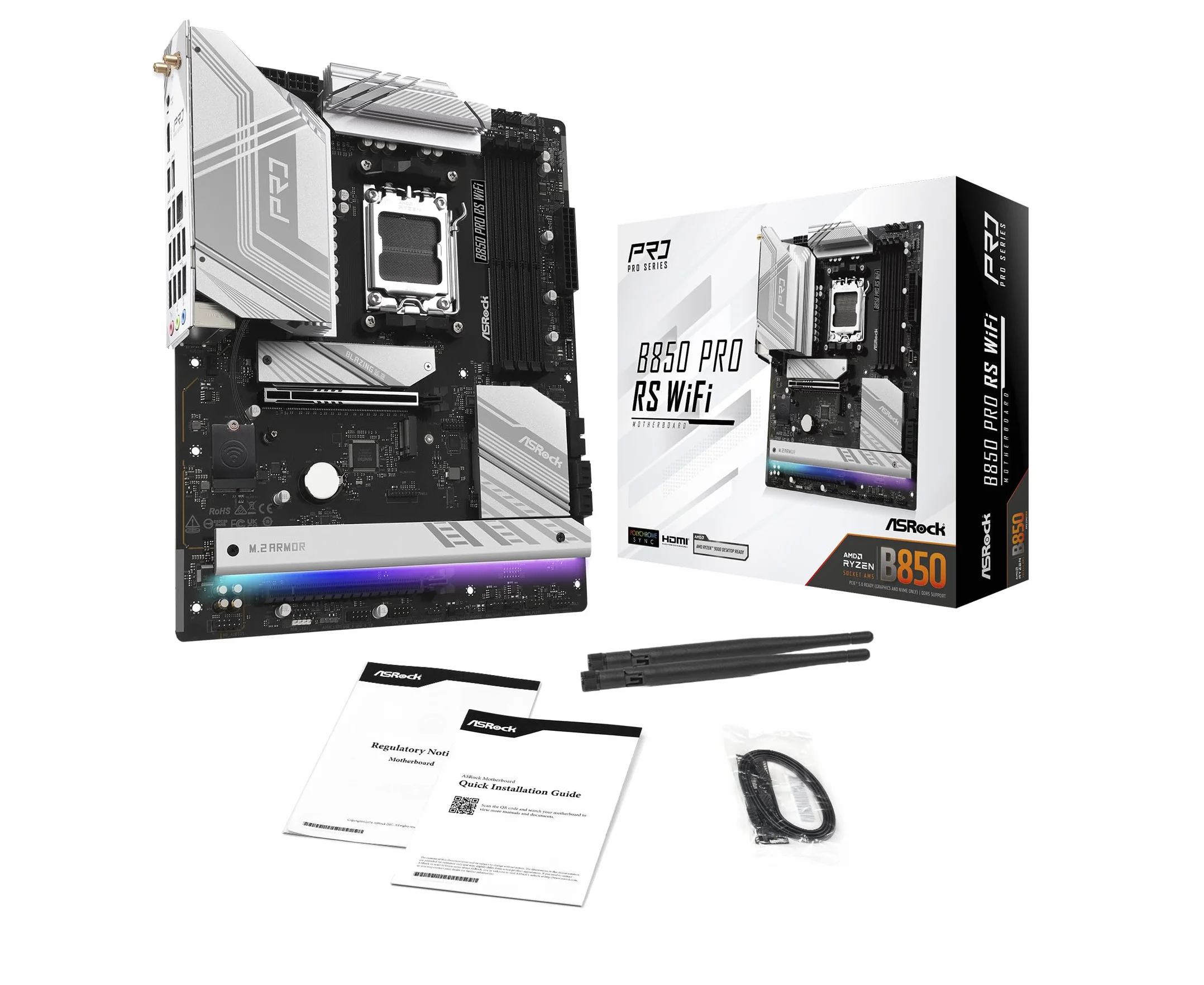MB ASRock AMD AM5 B850 Pro RS WiFi