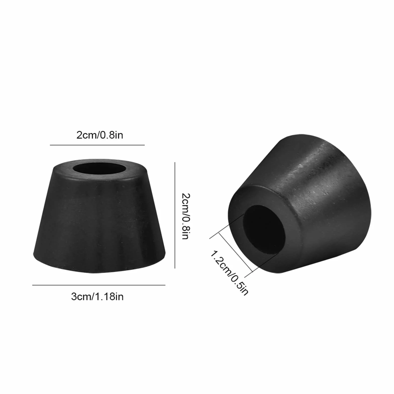 Nóżki Wzmacniacza Głośnik Marshalla Nóżki Gumowe Czarne 4 Pary 30X20Mm Gumowe Nóżki Podstawa Antywibracyjna Stojak na Głośnik Wzmacniacz Gitarowy W Śruby
