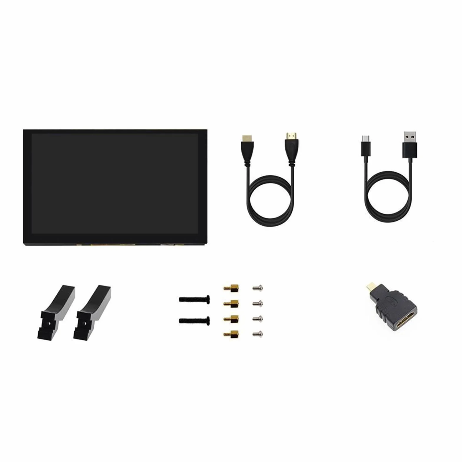 5-calowy ekran dotykowy panel monitora LCD pojemnościowy wyświetlacz dotykowy 1024x600 dla 5 3B+ 4B płyta rozwojowa pojemnościowy monitor USB
