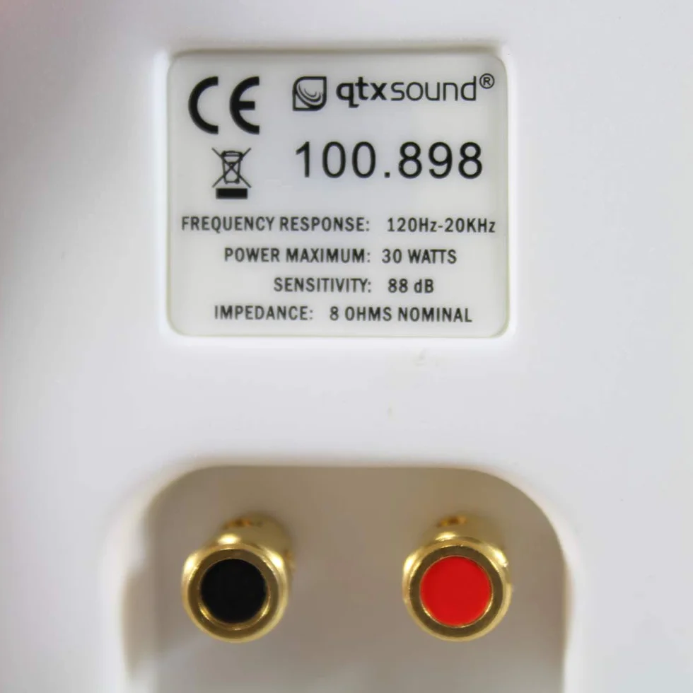 Adastra BC3W 3-calowe głośniki ścienne dwukierunkowa domowa instalacja audio HiFi Stereo 60 W białe
