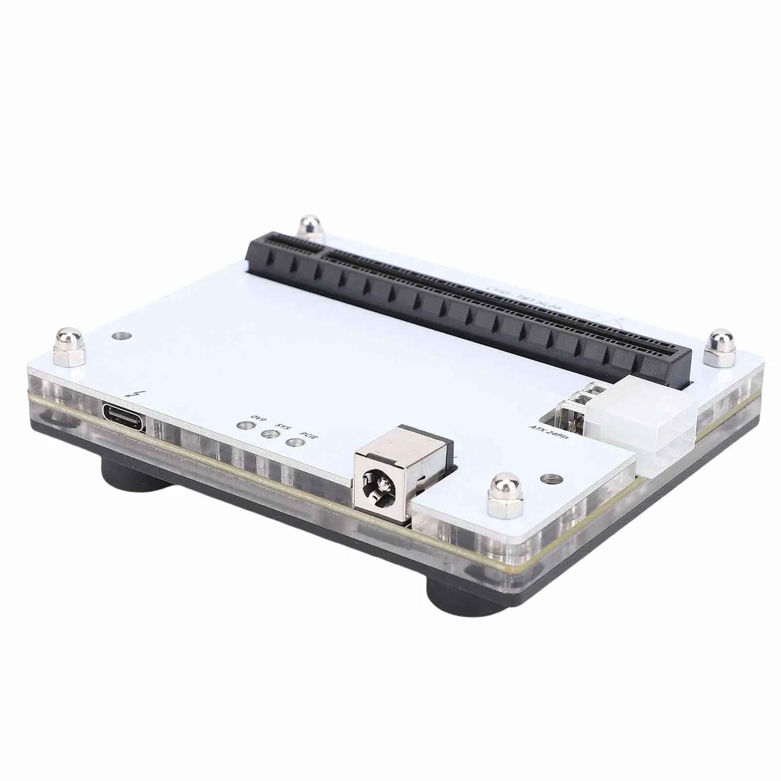 Ausla Zewnętrzna Stacja Dokująca GPU, Metalowa Zewnętrzna Stacja Dokująca do Karty Graficznej PCB z 3 4 USB4, Gniazdo PCIe 16X, Kabel 1 M, Wspornik SFX do Przenośnego Laptopa Gier