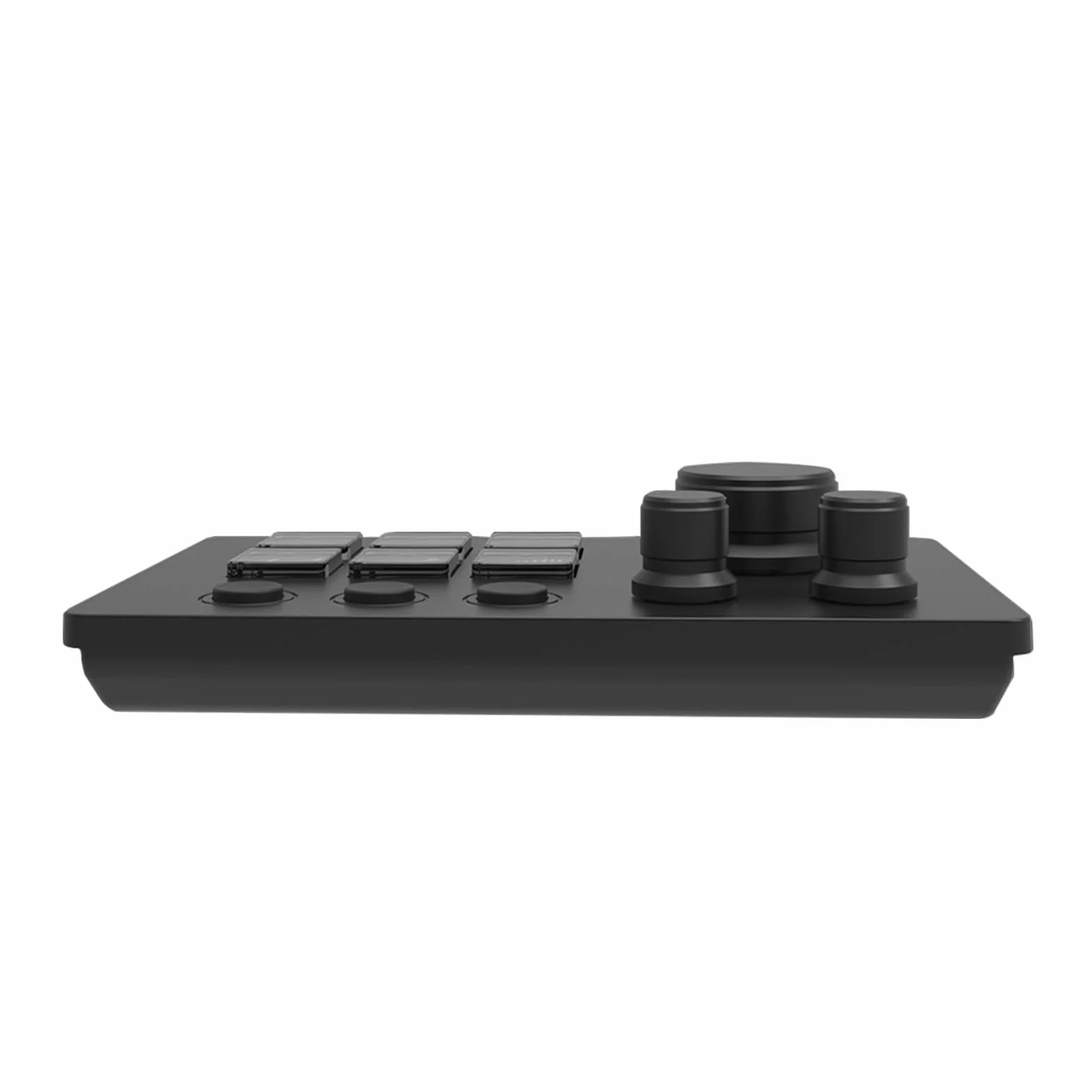 Asixxsix Stream Controller 6 Klawisze do Personalizacji, 3 Metalowe Pokrętła (BLACK)