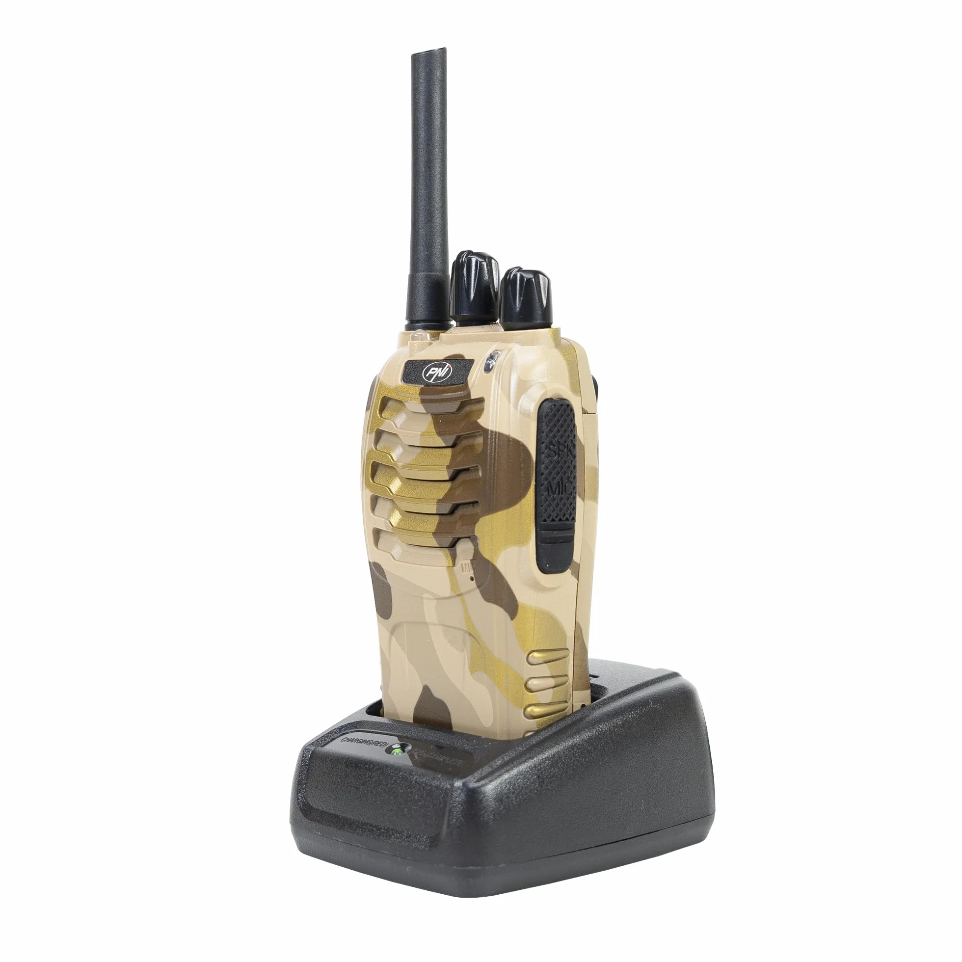 PNI PMR R40 Camo przenośny nadajnik radiowy, zestaw 10 sztuk, 0,5 W, 16 PMR, baterie 1200 mAh, z ładowarkami i słuchawkami