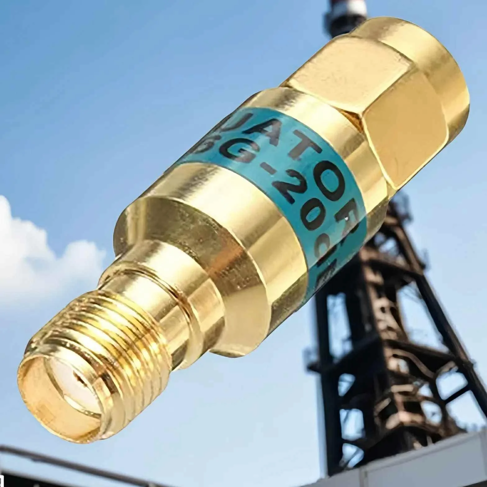 BECEN 10db 2W SMA 2W SMA-JK męski na żeński tłumik koncentryczny RF 6GHz 50ohm 10dB złącza