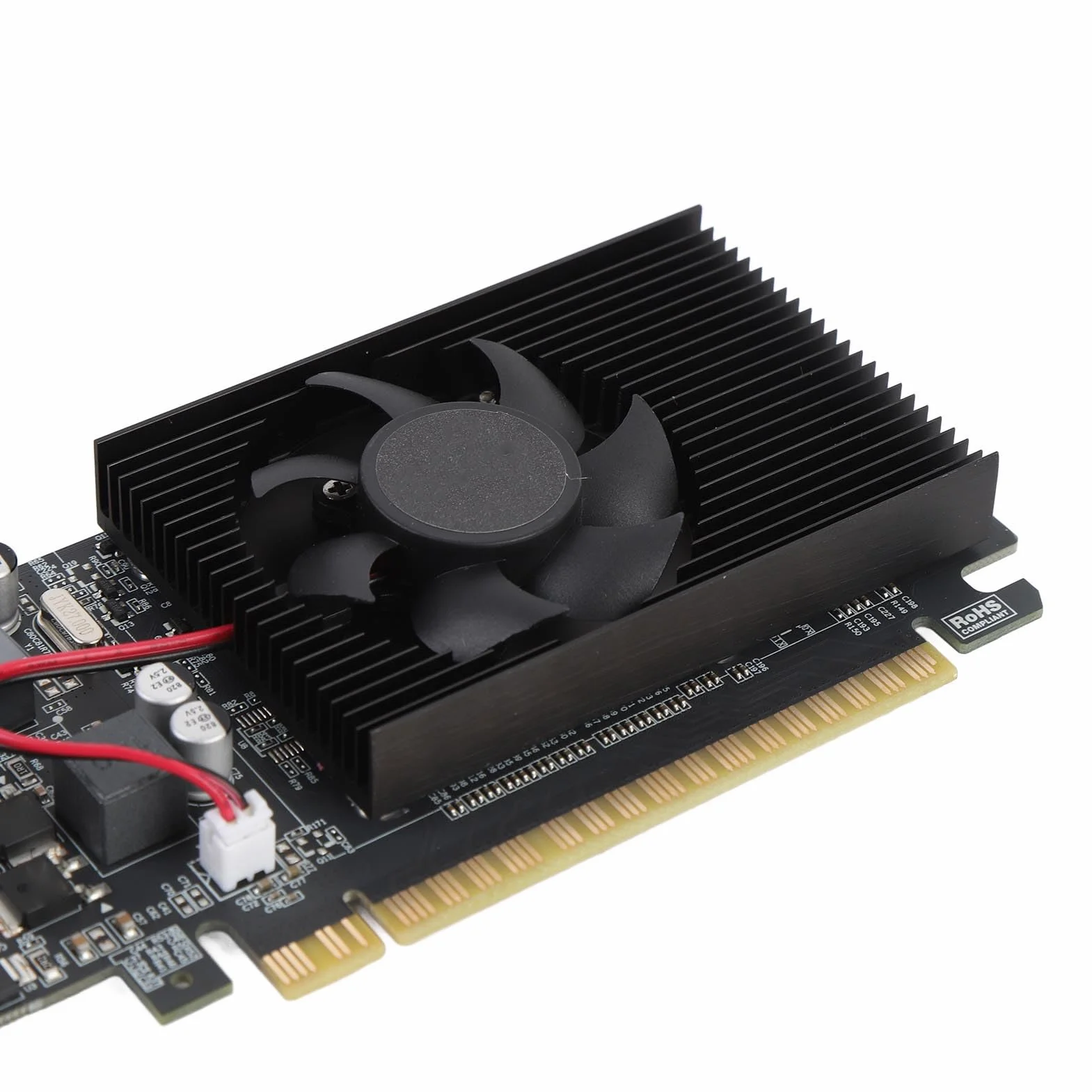 Karta Graficzna do Gier, 2 GB Pamięci Wideo DDR3, Karta Graficzna do Komputera PC, z Interfejsem Multimedialnym HD Port VGA DVI Komputera Stacjonarnego
