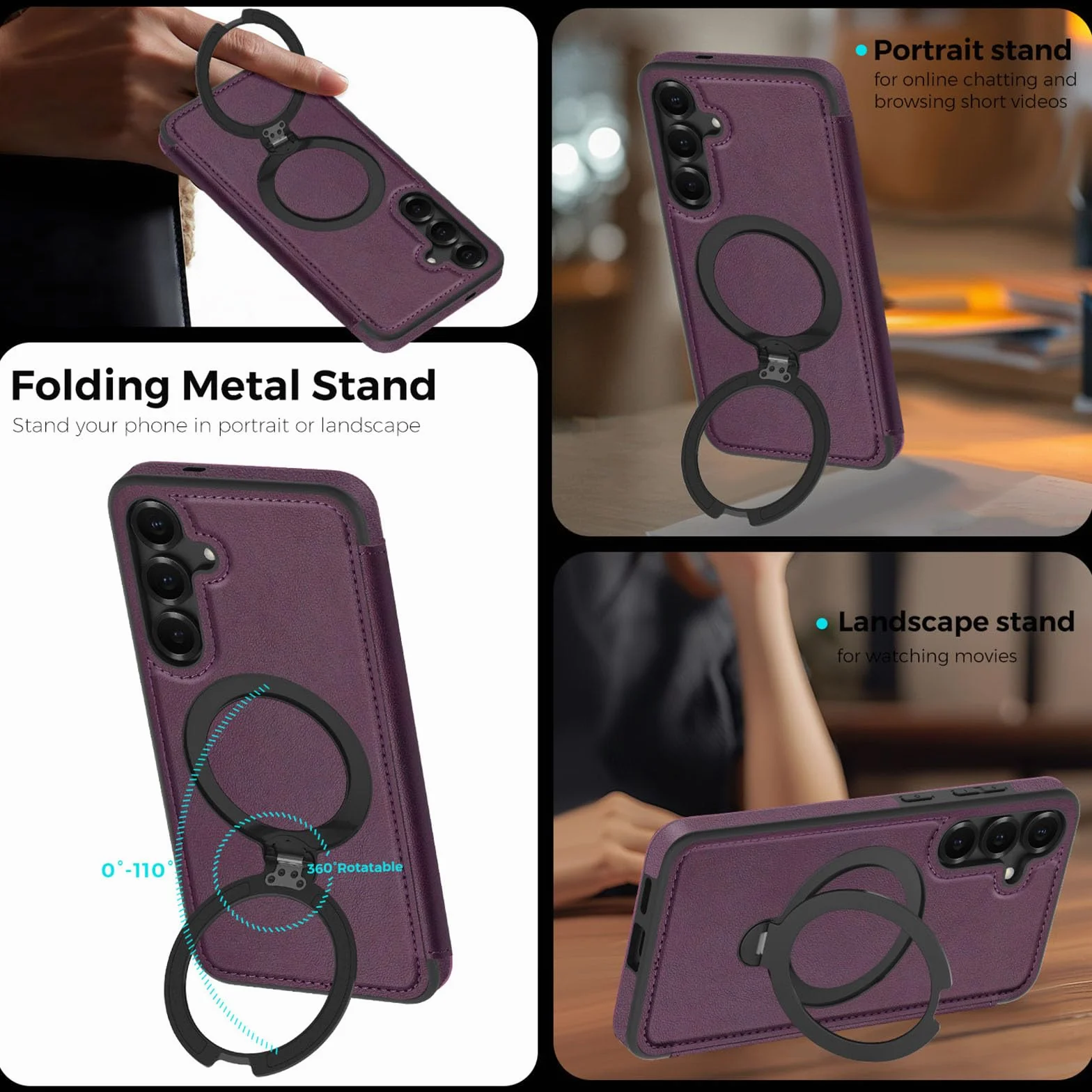 Etui z portfelem do iPhone 17 Pro Max / Air / 17 Pro / 17, zdejmowane, blokowane RFID, gniazdo na karty, magnetyczne etui na telefon komórkowy, z klapką, styl biznesowy, mosiądz, 17 Pro