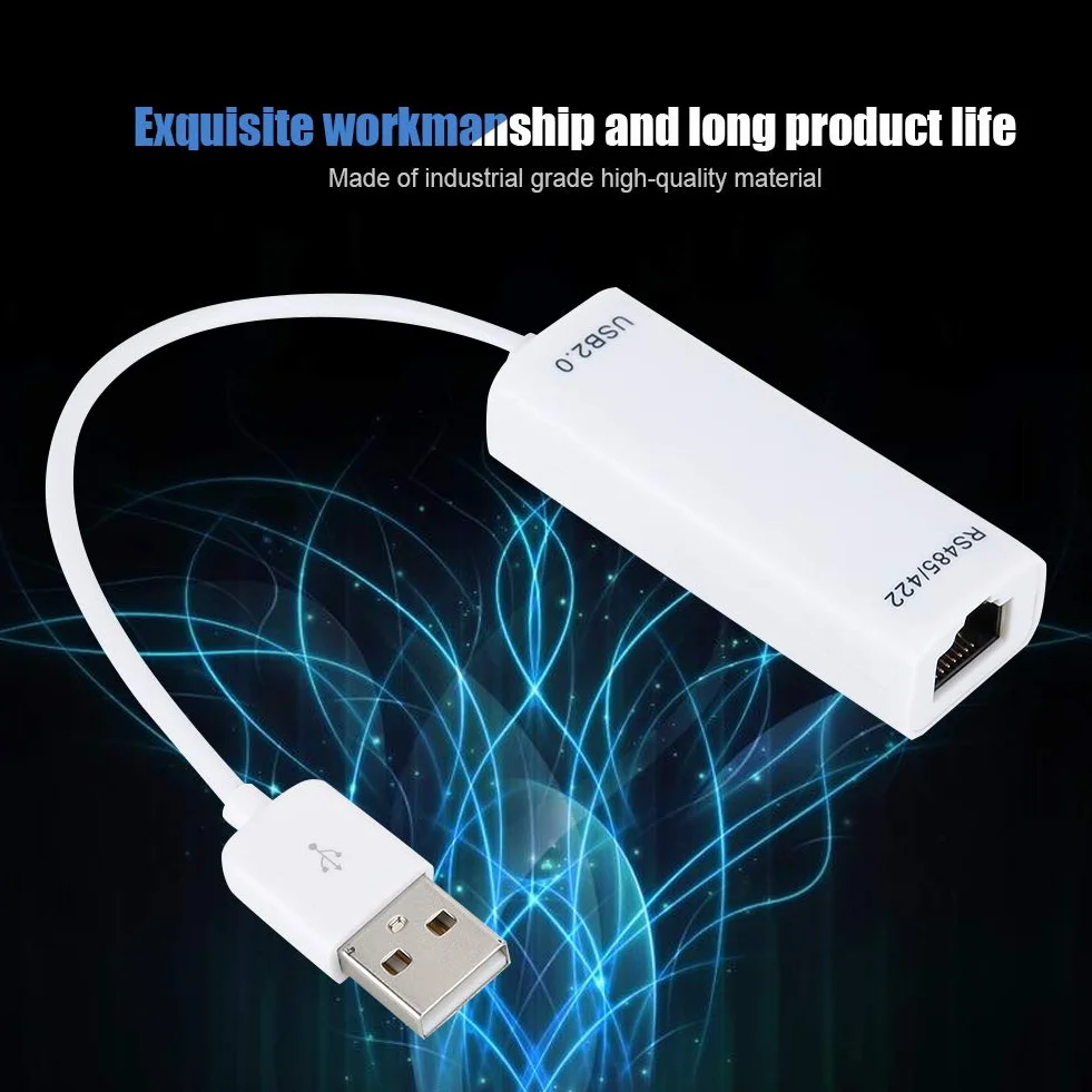 Adapter Konwertera Ethernet, USB do Konwertera Portu RS485/RS422, Klasa Przemysłowa z Interfejsem British PL2303 Chip RJ45 Anti Surge Anti Thunder