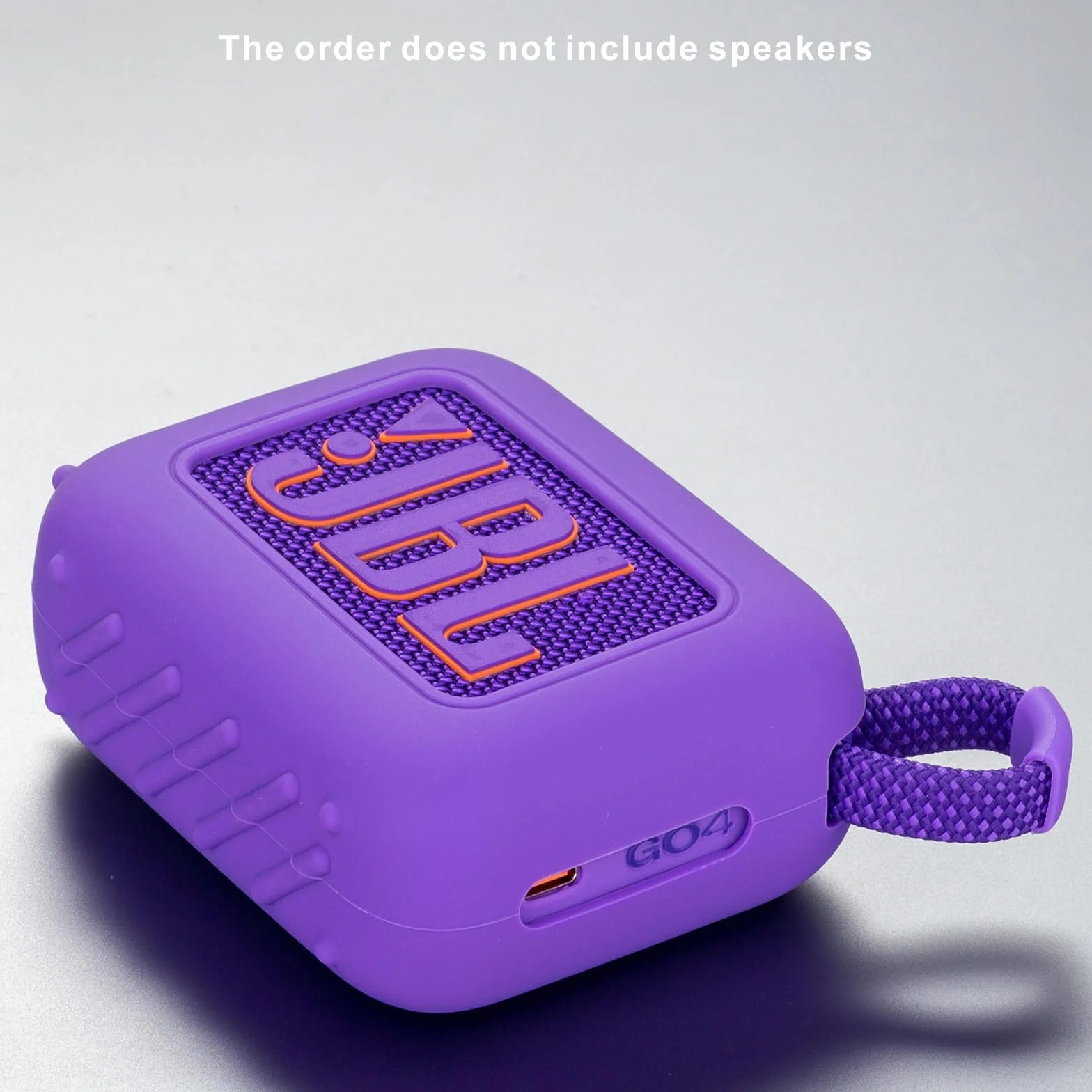 Etui do przenoszenia, silikonowe etui kompatybilne z przenośnym głośnikiem Bluetooth JBL Go 4, przenośny, ultralekki, silikonowy pokrowiec ochronny z karabińczykiem