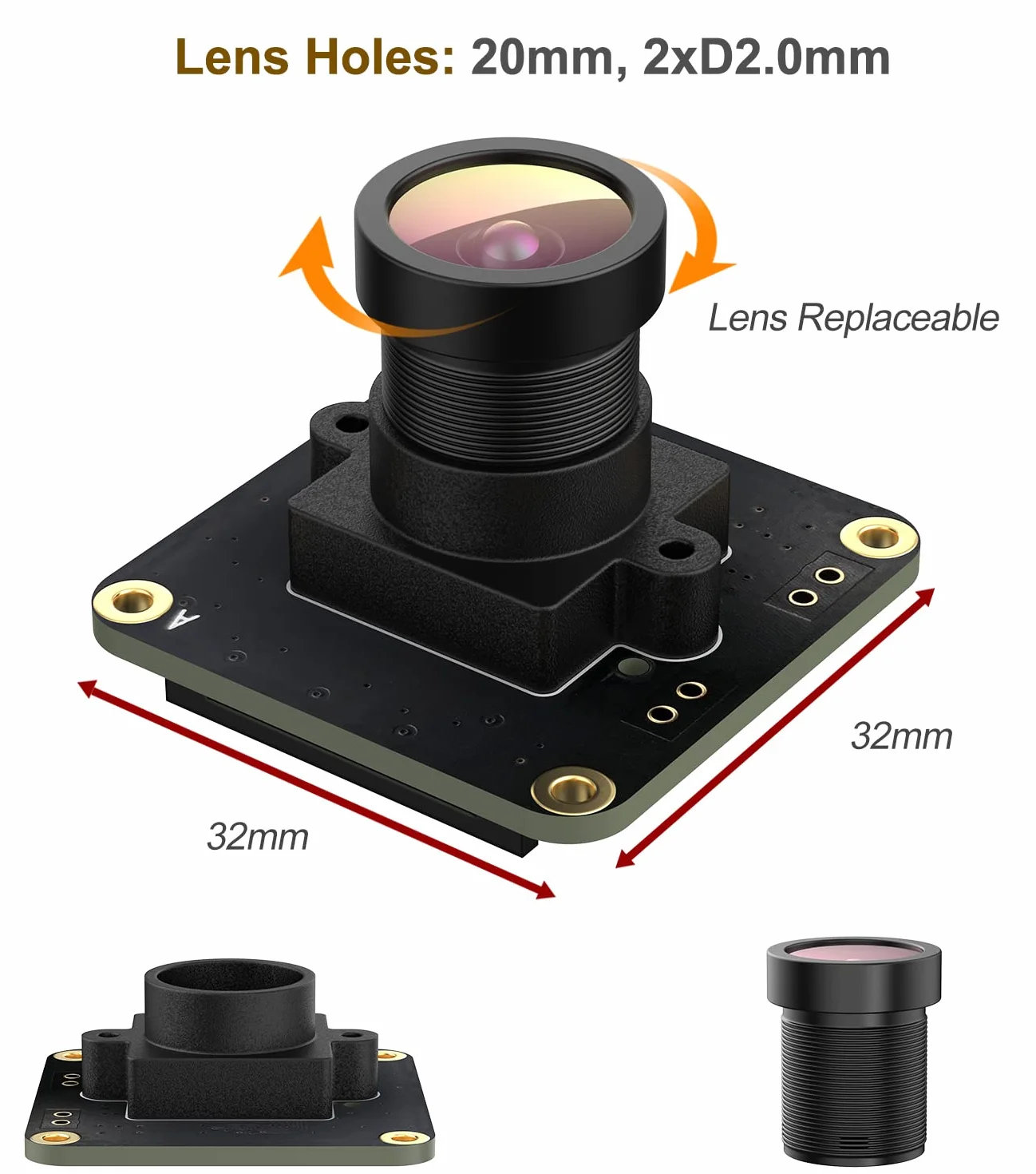 innomaker OV9281 kamera do 309fps, zewnętrzny wyzwalacz, tryb monochromatyczny, globalny czujnik migawki 1 Mpiksel, filtr IR M12, bez IR, Len FOV90 do Raspberry Pi 4B 3B 3B 3B 3A+ CM3+ CM3 Pi Zero