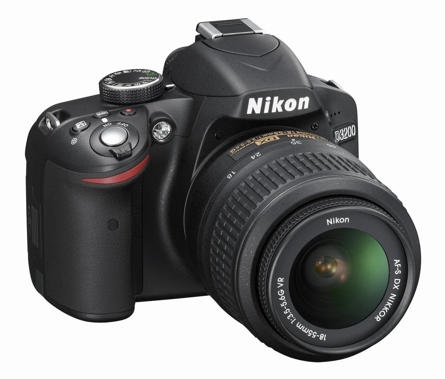 Nikon D3200 Aparat cyfrowy Reflex 24.2 Zestaw obiektywów AF-S DX VR II 18-55 mm Czarny