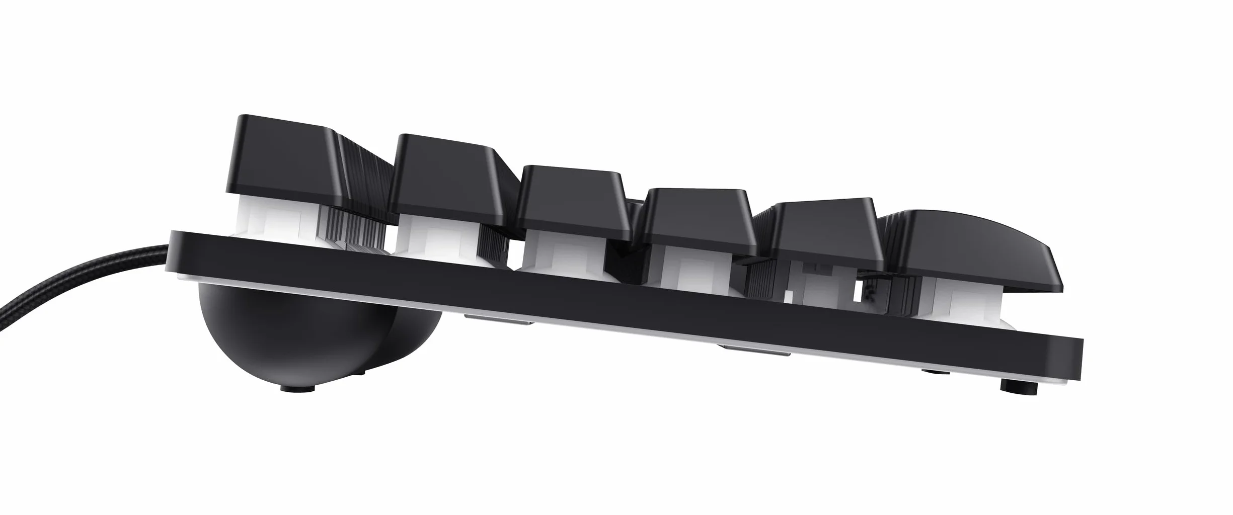 Trust Gaming Gamer TKL GXT 833 Thado podświetlenie klawiatury RGB bez tenkeylu (20% mniejszy), membrana, hiszpański układ QWERTY, anty-ghosting, USB, z kablem, PC/PC