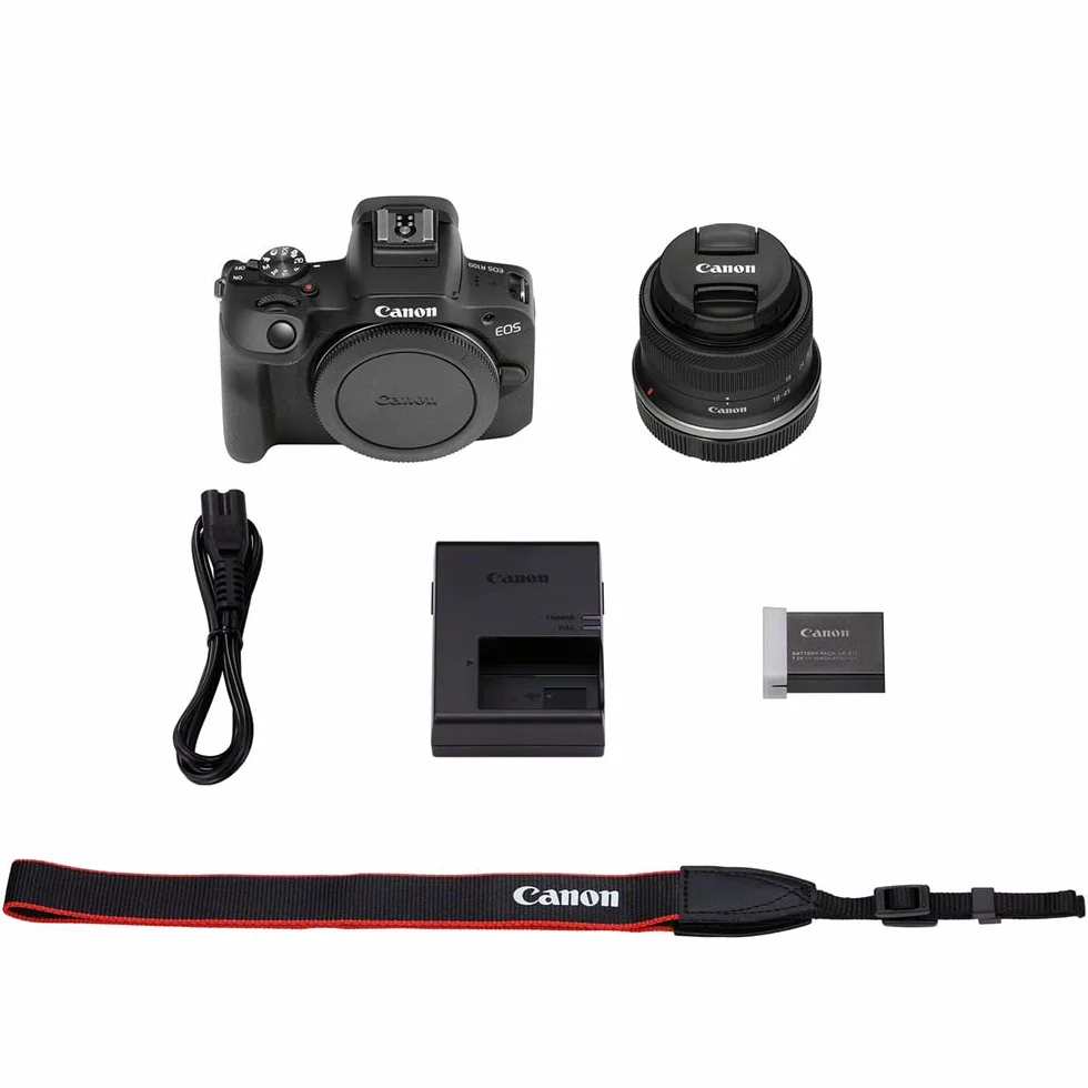 Canon Eos R100 6052C013 Lustrzanka Cyfrowa, Czarny, 24.1 MP