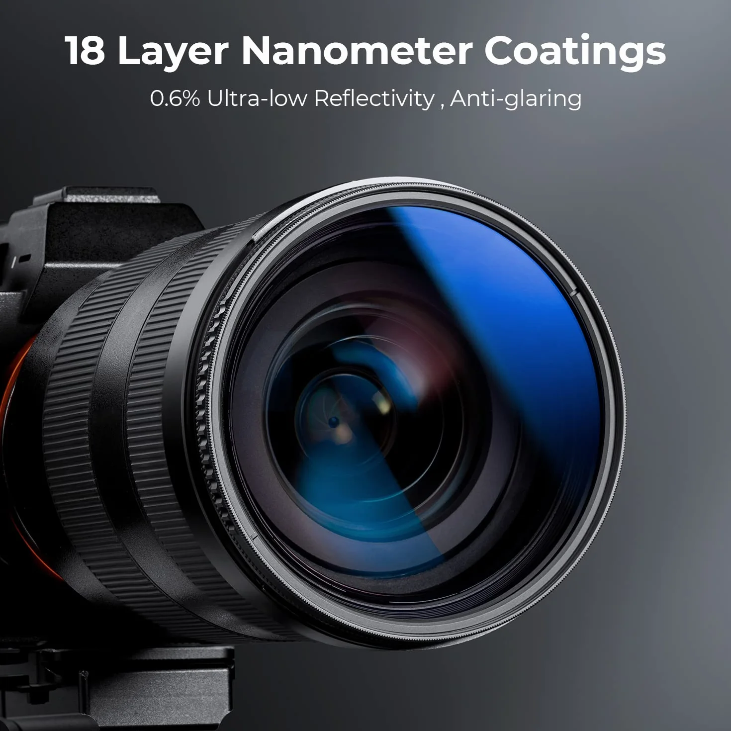 K&F Concept Nano-K Filtr polaryzacyjny kołowy CPL do obiettivi 43mm | Filtr ze szkła optycznego z nano-powłoką obiektywu, w zestawie ściereczka do czyszczenia - FC301