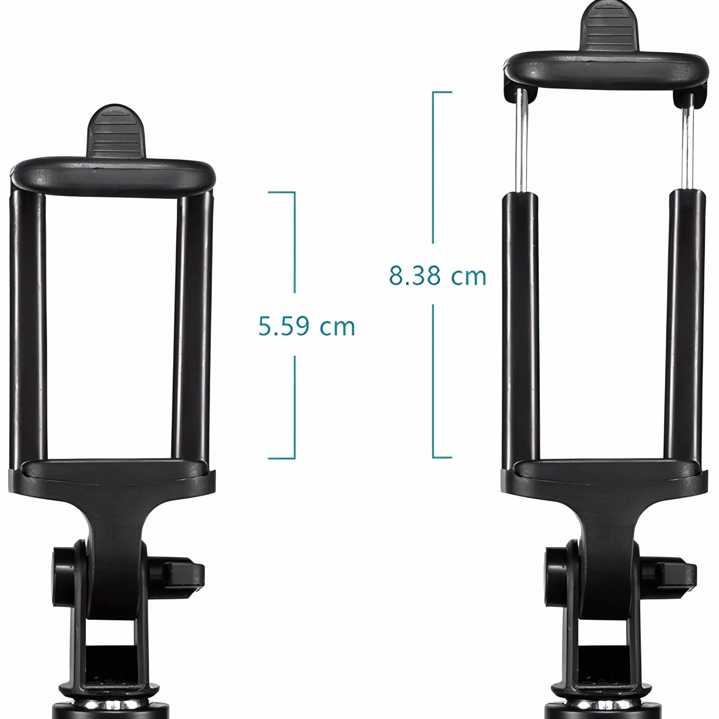 Retoo Statyw do aparatu fotograficznego do smartfona, Tripod stojak, telefon komórkowy z pilotem Bluetooth, aluminiowy statyw do aparatu o wysokości 34,5-100 cm, lekki tripod, kompatybilny z