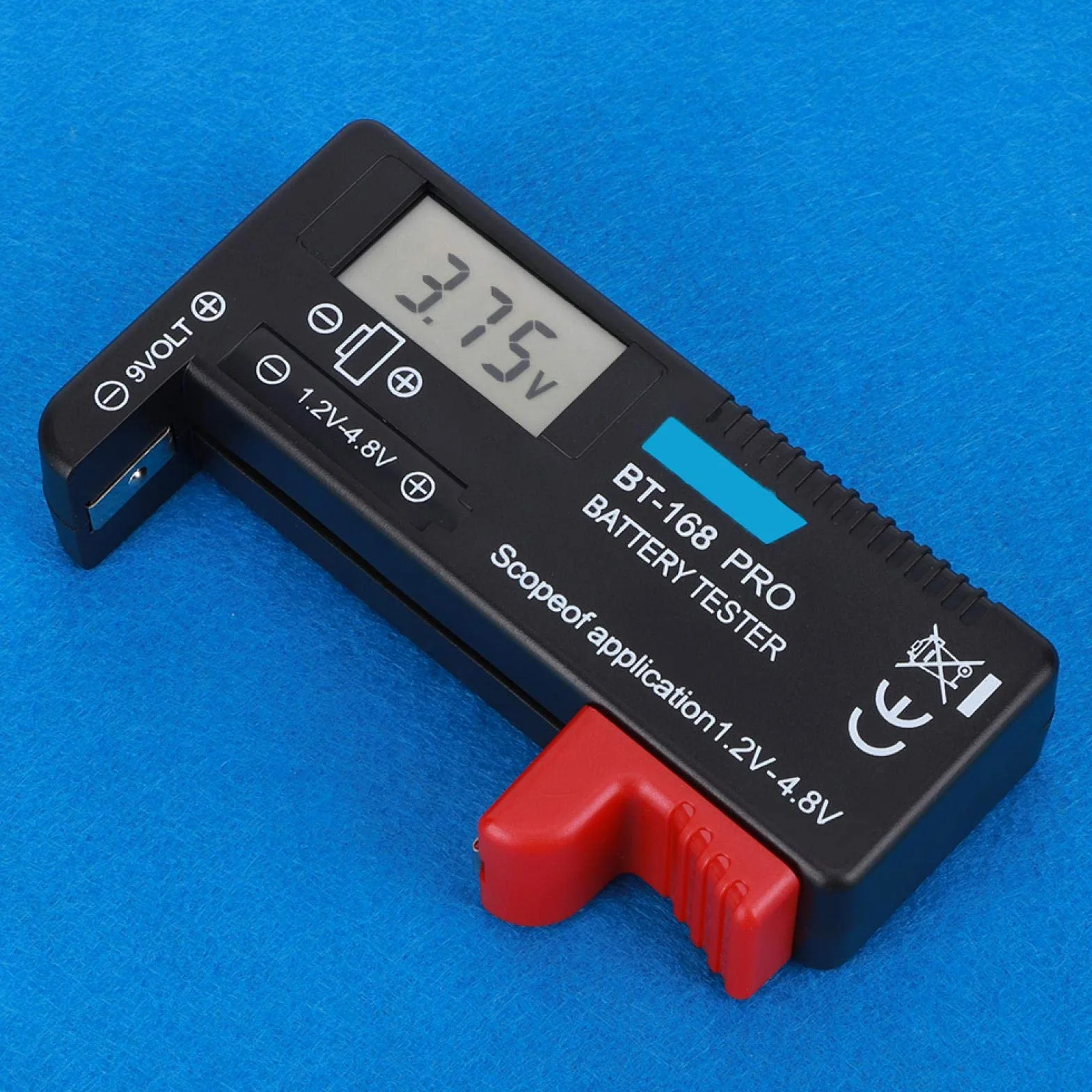 Cyfrowy tester baterii BT-168 PRO do akumulatorów 1,2-4,8 V i 9 V