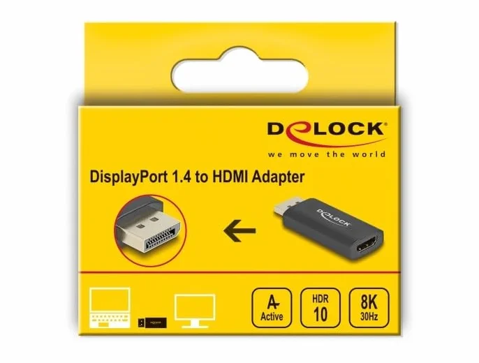 Adattatore video Delock: DisplayPort maschio a HDMI femmina