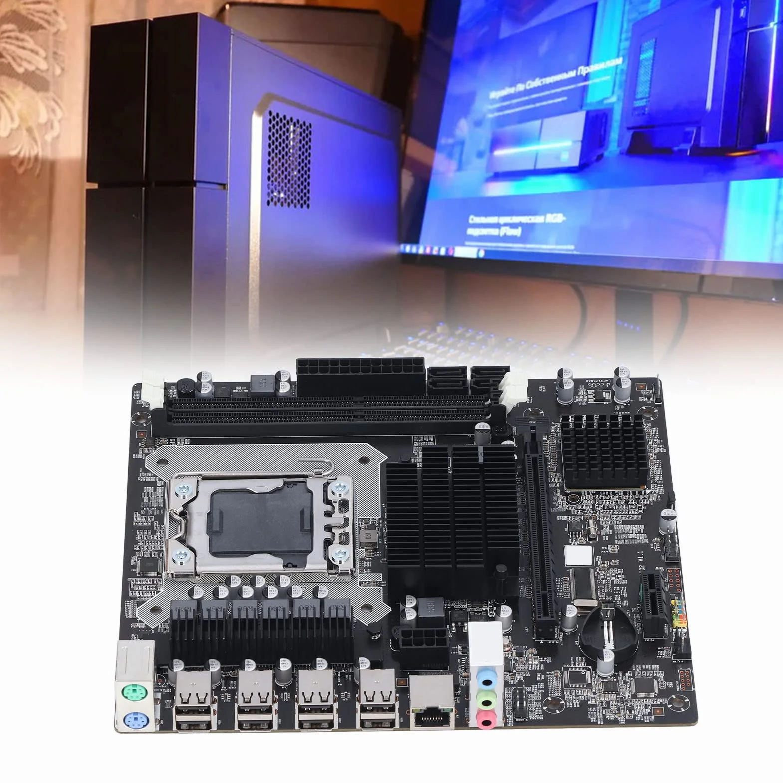 X58 PC Płyta Główna dla 2 DDR3 LGA 1366 Pinów Płyta Główna do Gier Obsługa Pamięci ECC USB2.0 SATA Port PCB Płyta Główna do Komputera Stacjonarnego