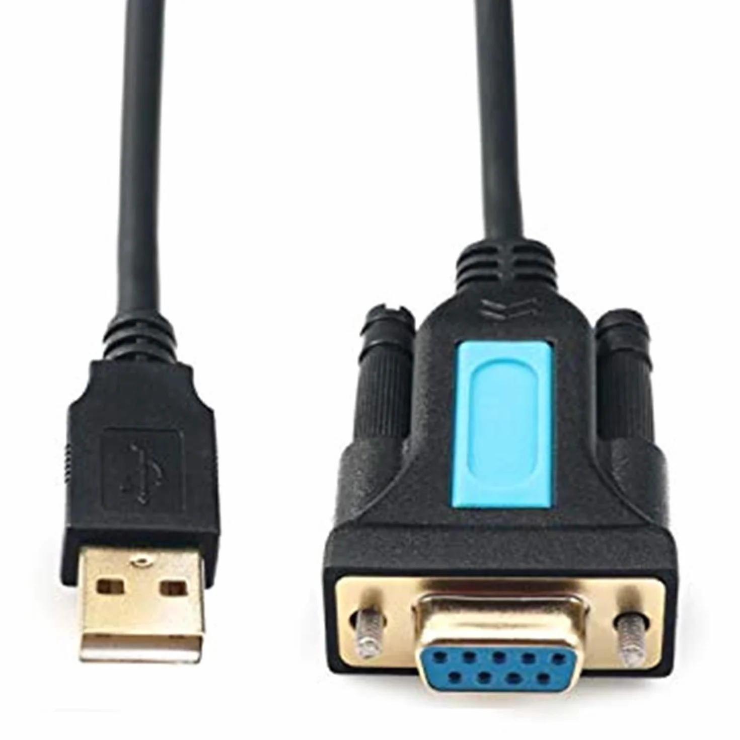 Adapter CABLEDECONN USB do RS232 z układem Prolific PL2303 USB2.0 męski do RS232 żeński kabel szeregowy DB9 2m 6ft dla Windows XP, Windows Vista,7,8,10,Mac OS 10.6 Above Linux