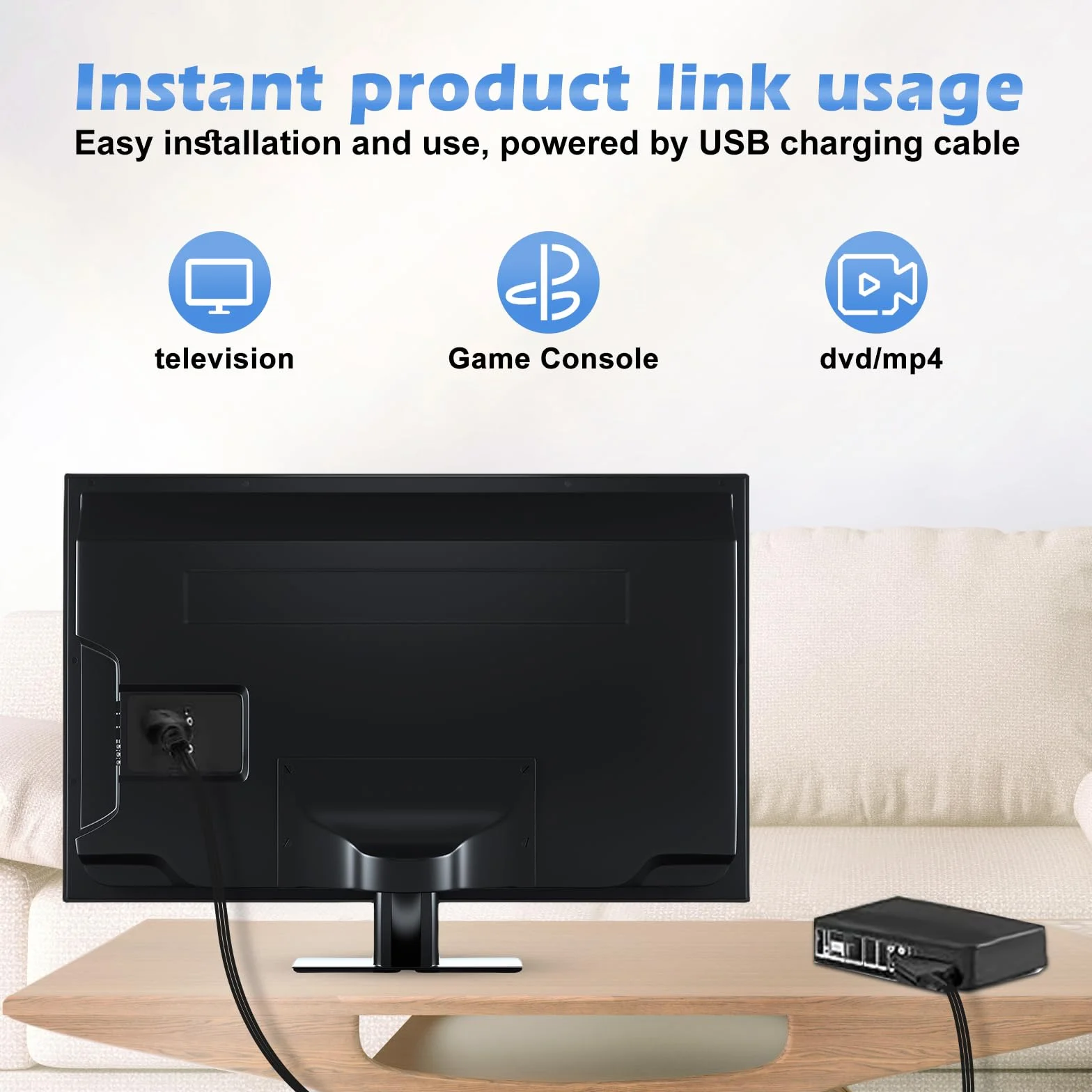 Sporgo Konwerter SCART na HDMI Adapter All in One z Kablem 1080p/720p