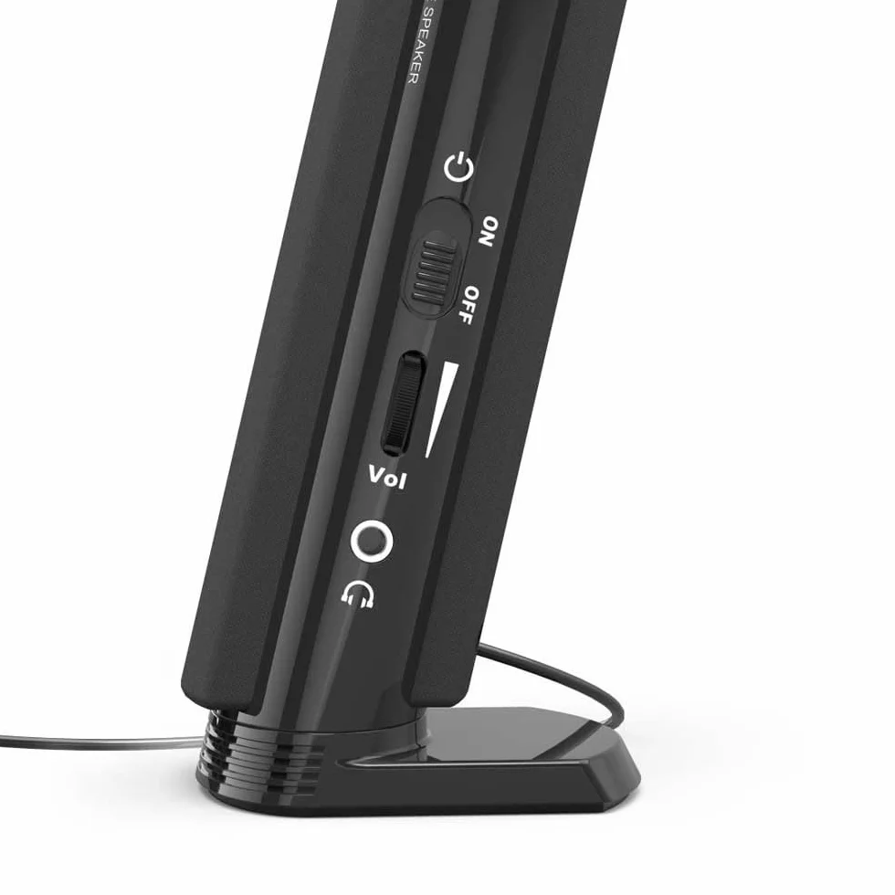 Hama Głośniki multimedialne E 80 aktywne głośniki PC 2,5 W jack 3,5 mm USB czarne