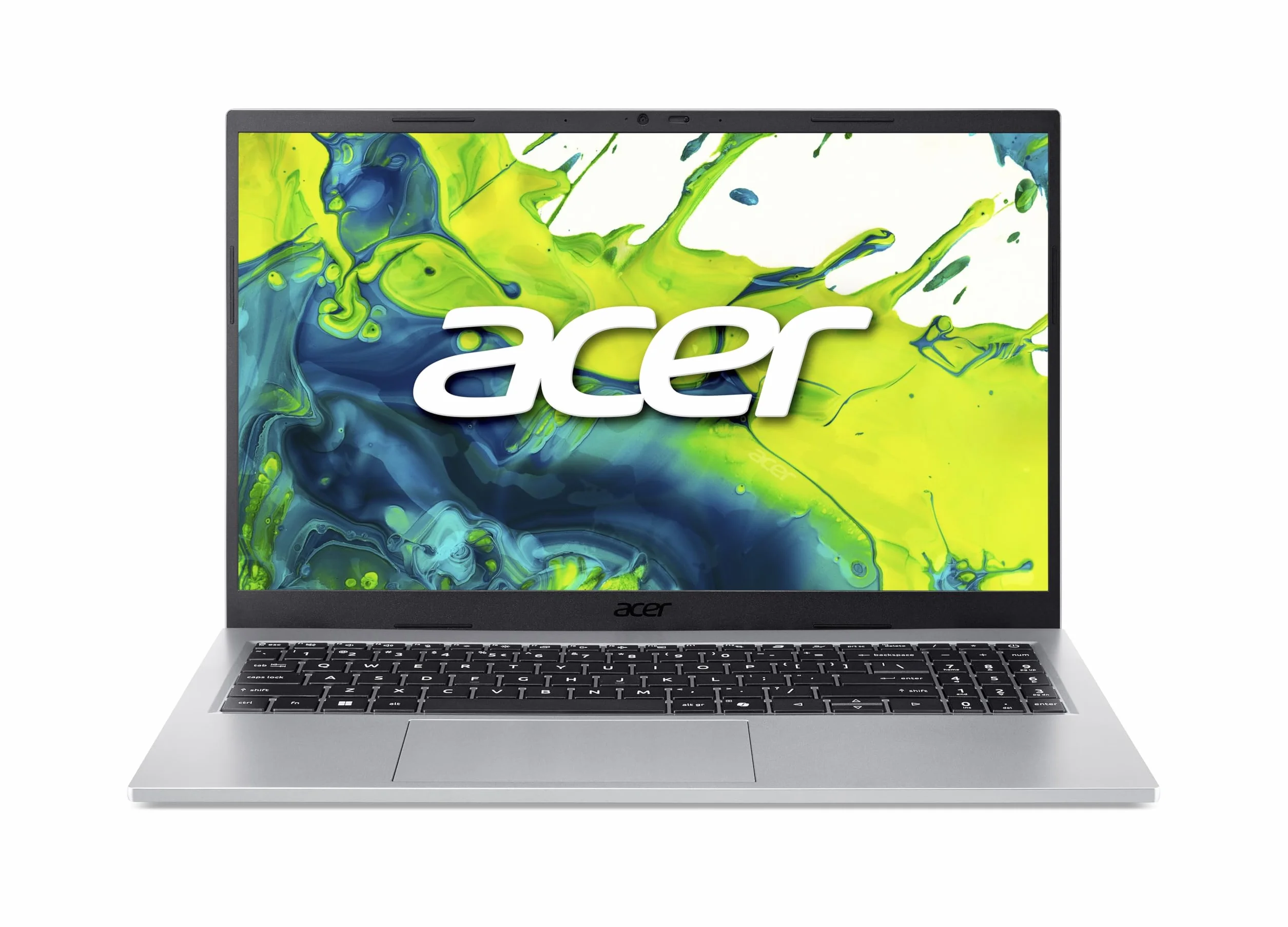 Acer Aspire Go 15 (AG15-72P-5903) laptop, wyświetlacz FHD IPS 15,6", Intel Core 5 120U, 16 GB RAM, 512 GB SSD, karta graficzna Intel, Windows 11, klawiatura QWERTZ, srebrna