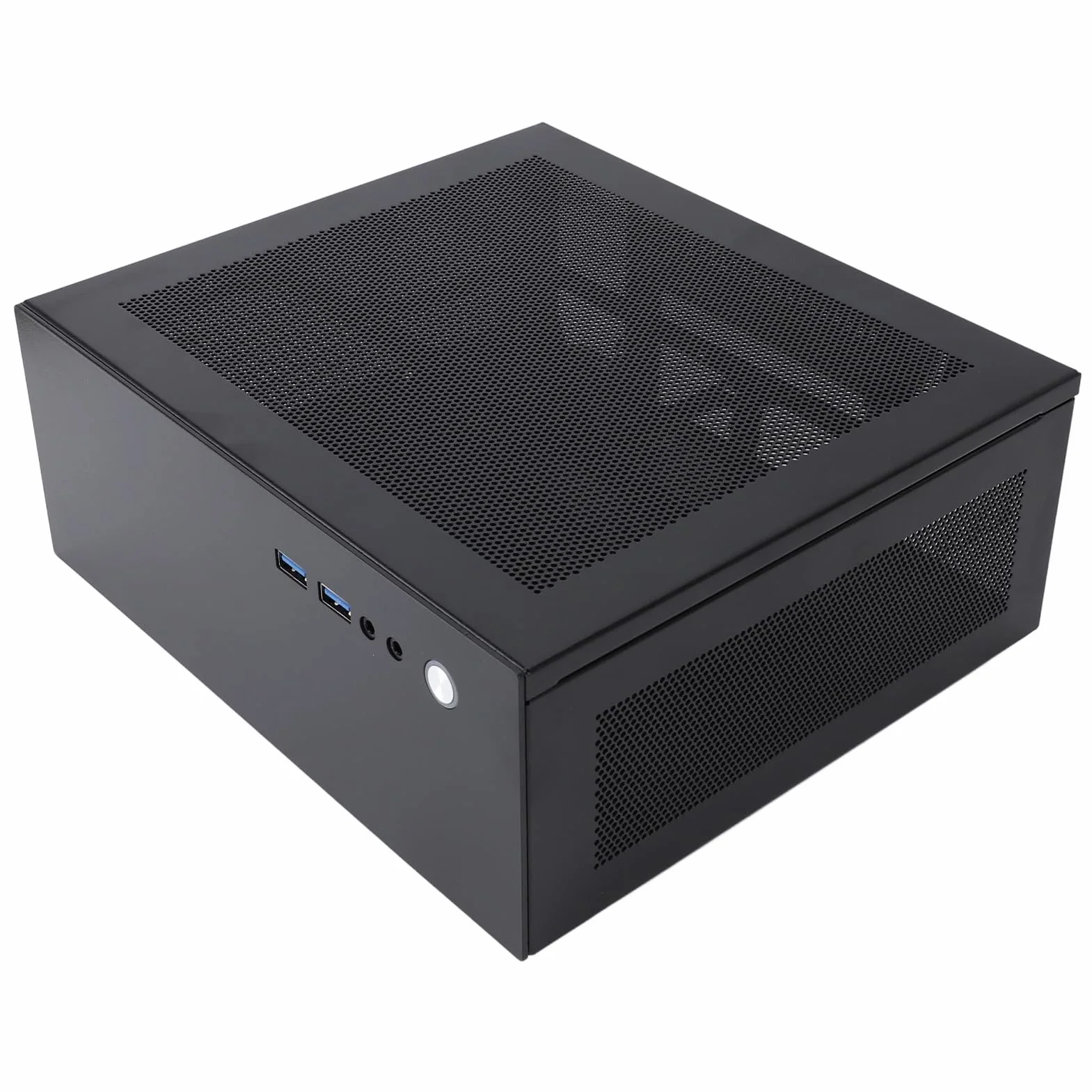 Alomejor Obudowa Komputera do Gier z płytą główną ITX, Obudowa Komputera USB 3.0 z Doskonałym Odprowadzaniem Ciepła w Obudowie Typu Tower, Stal Walcowana na Zimno, długość GPU 180 Mm, Obsługa
