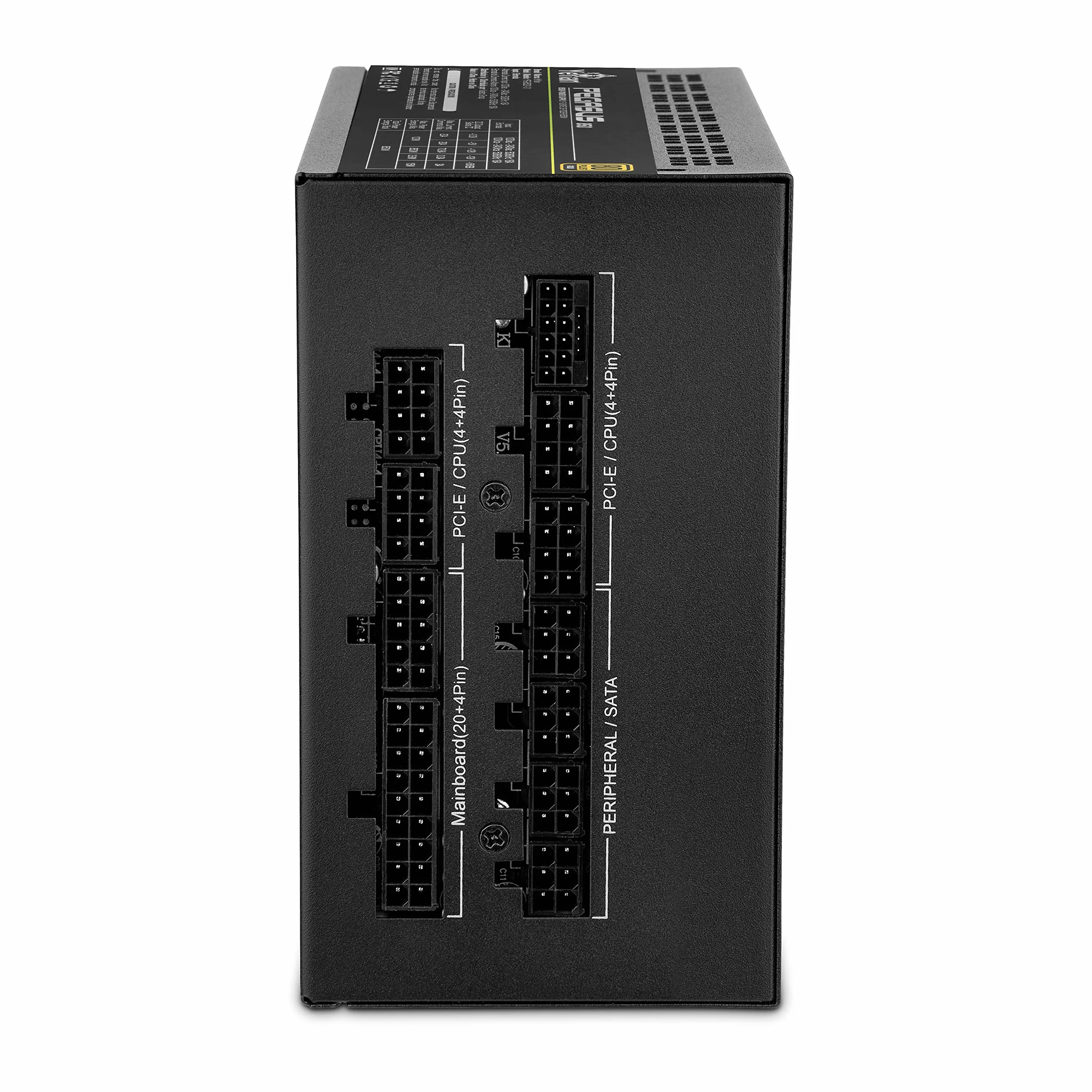 YEYIAN Pegasus 850W 80+ Złoty modułowy zasilacz do komputera PC | PCI-E generacja 5 | ATX 12V wersja 3.0 | 80+ Złota | Kable płaskie | Wentylator 140mm | Komputer do gier RTX 4070 Ti / 4080/4090