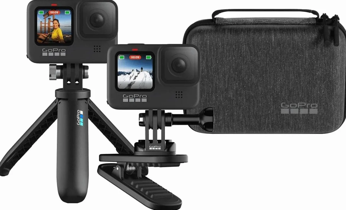 GoPro Zestaw podróżny (magnetyczny klips obrotowy, krótka i kompaktowa obudowa) – oficjalne akcesoria GoPro
