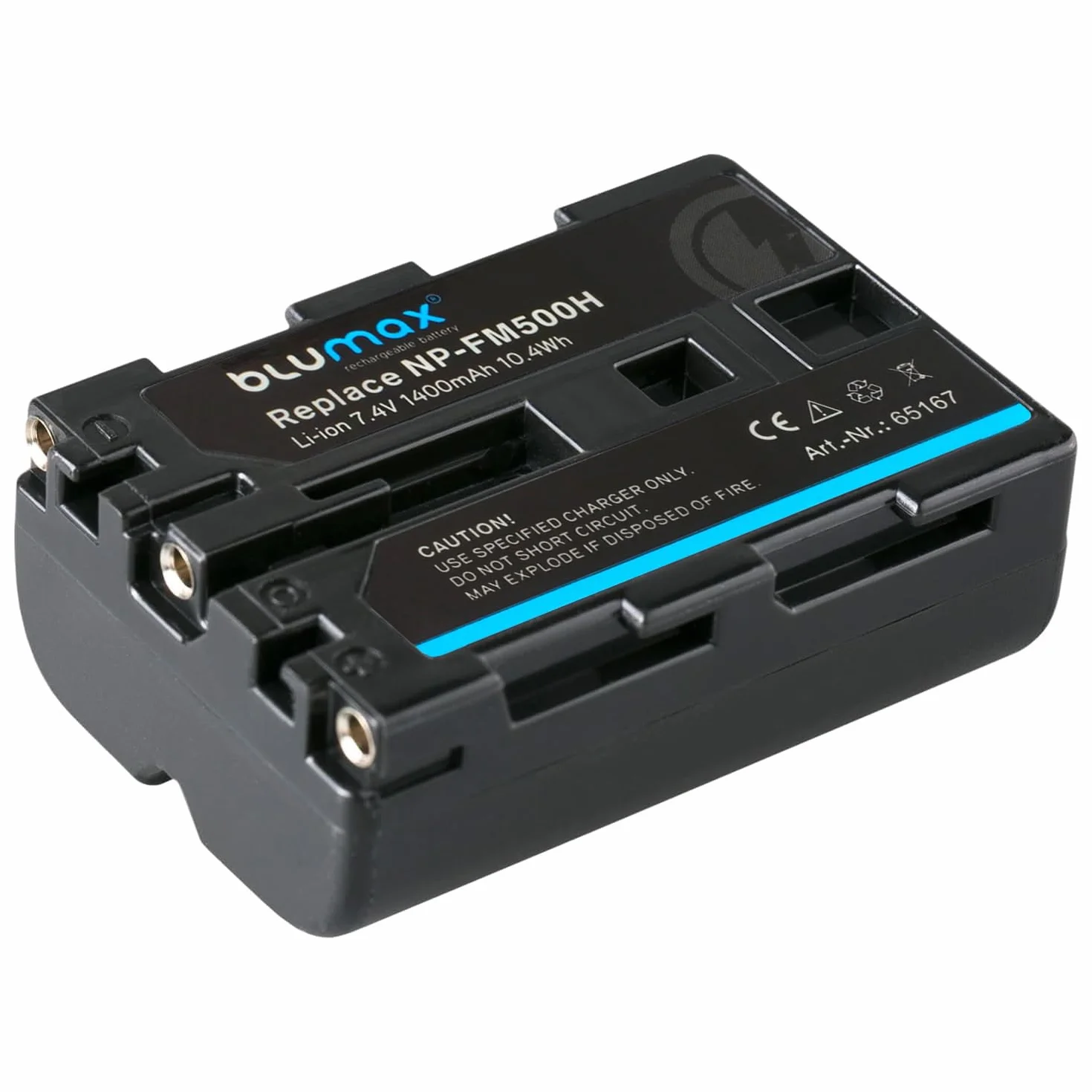 Blumax Bateria kompatybilna z Sony NP-FM500H 1400mAh NP-FM500 NP-FM55H do Sony Alpha A77 A99 A77 II A99 II