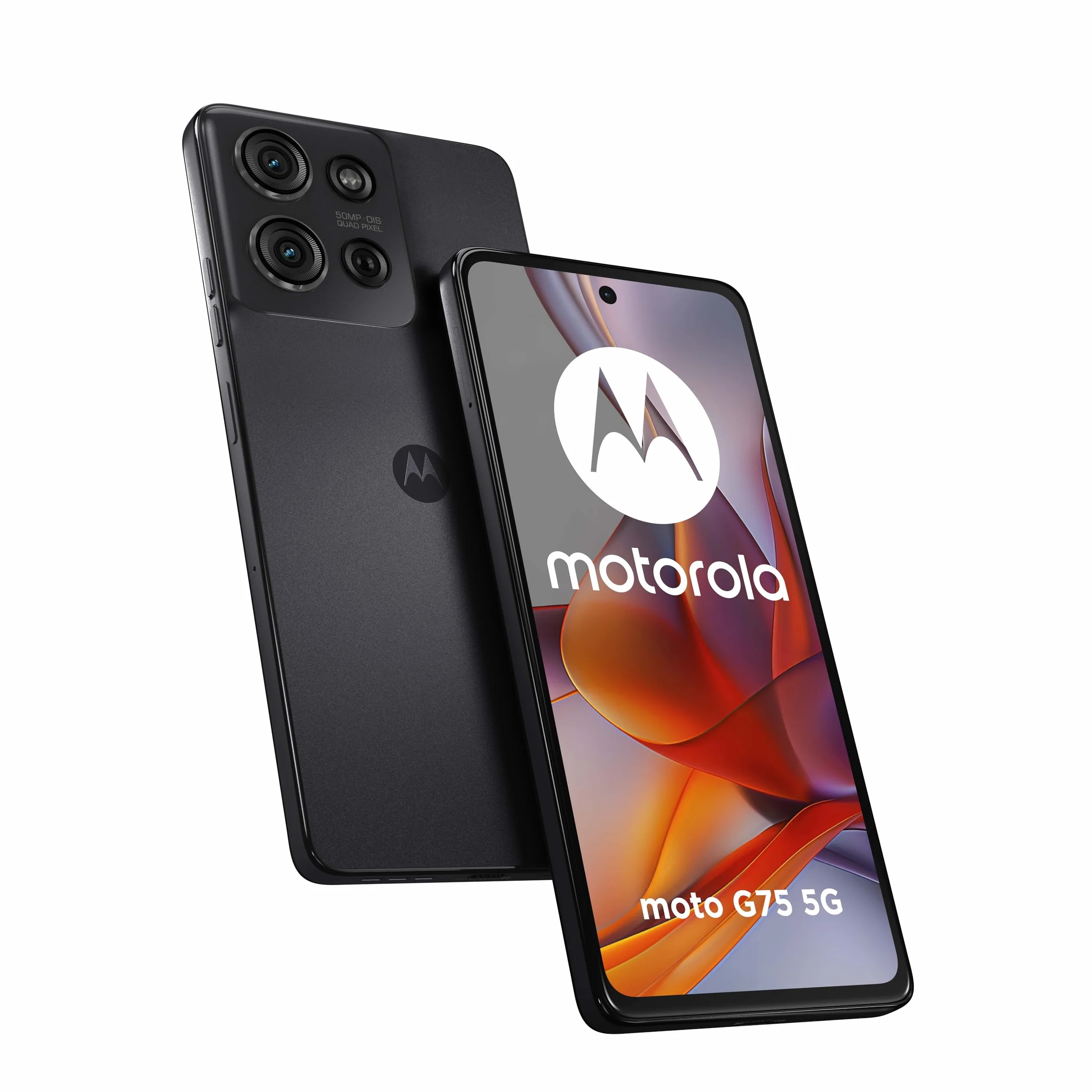 moto g75 5G 256GB, Handy Charcoal Gray, Android 14, 8 GB LPDDR4X