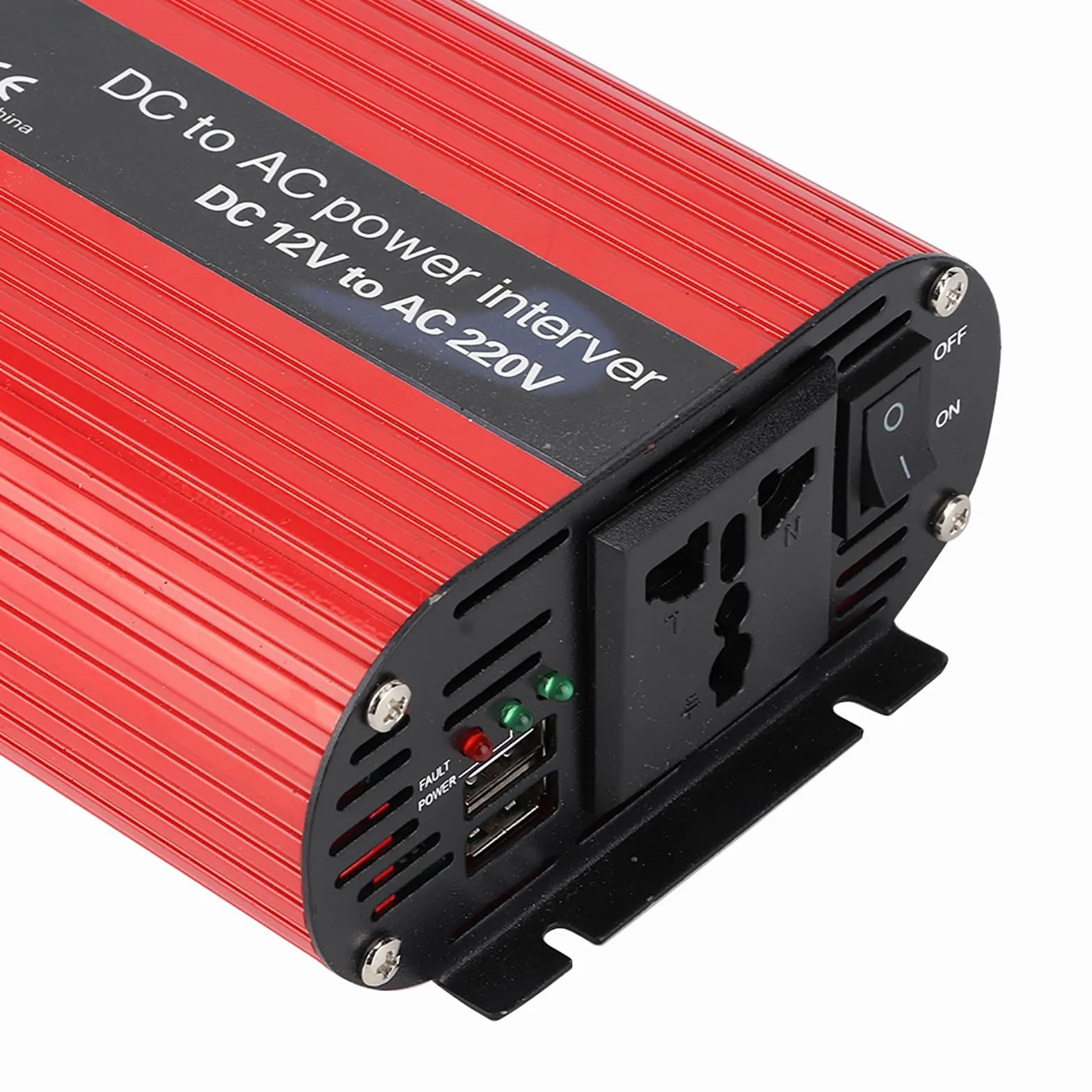 Cryfokt 700W Przenośny Inwerter Zasilania, DC 12V na AC 220V-240V Podwójny Konwerter USB do Samochodu z Wieloma Ochronami, Zmodyfikowane Fale Sinusoidalne dla Urządzeń Domowych