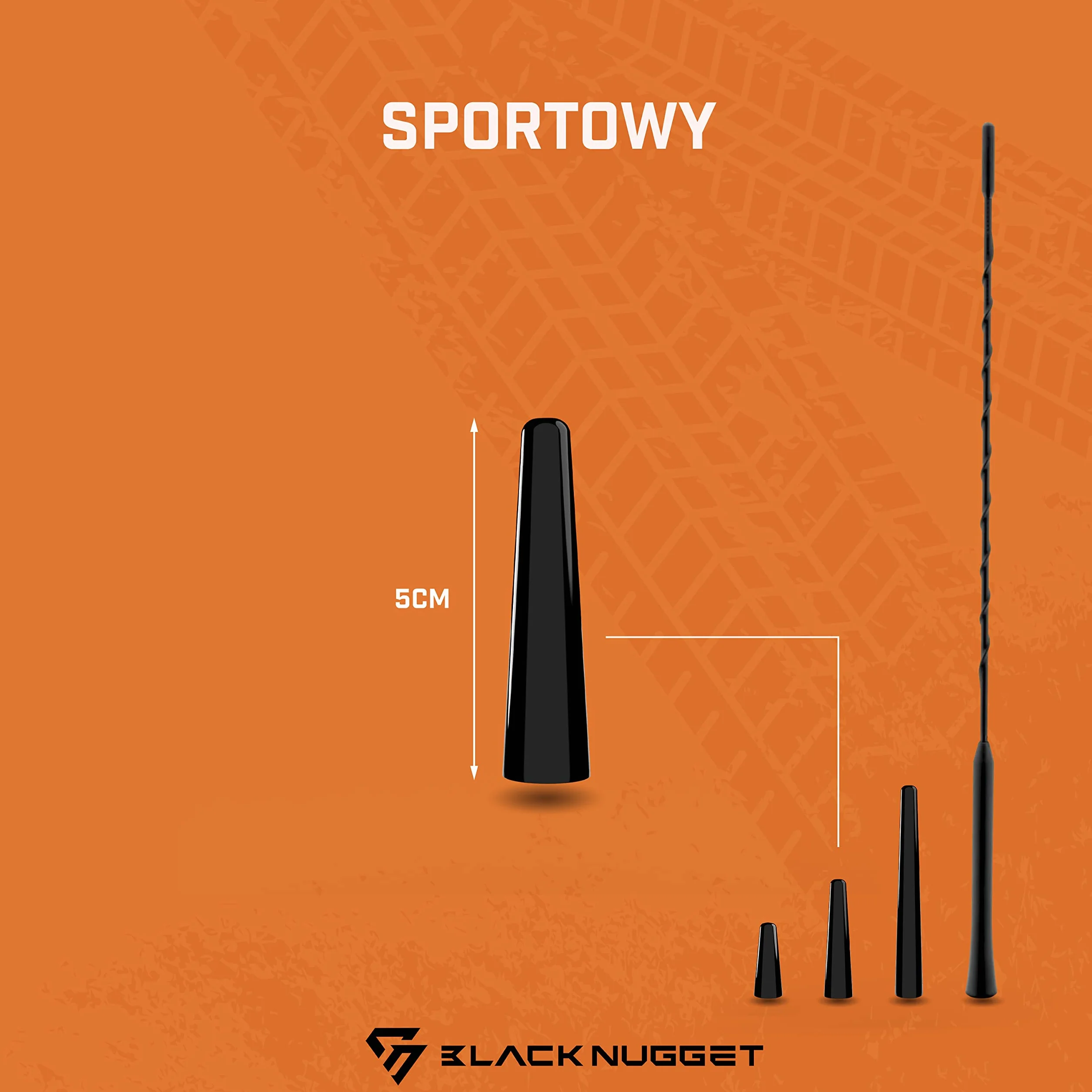 BlackNugget® Antena samochodowa 5cm uniwersalna AM FM