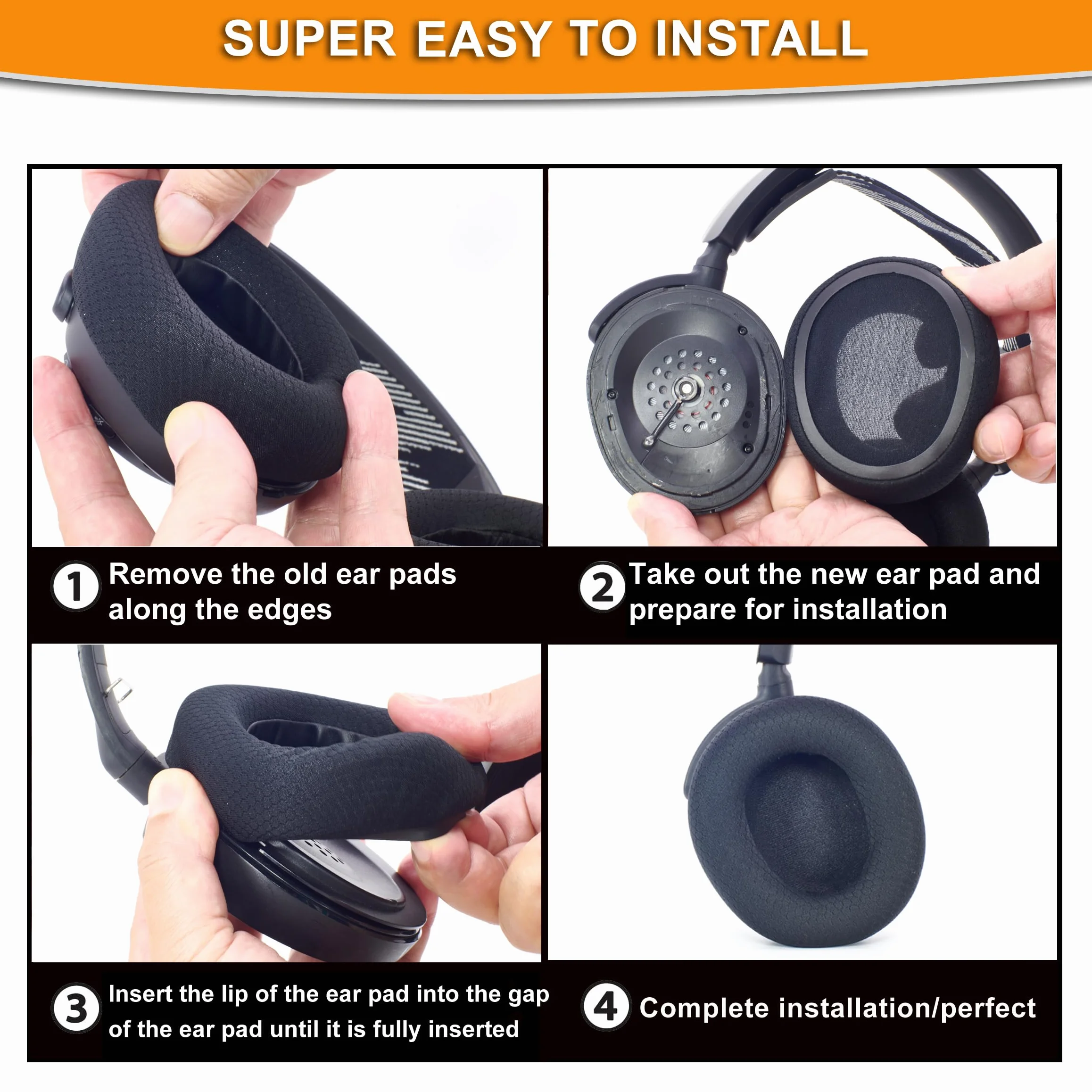 Defean Przewodowe Nauszniki Kompatybilne z SteelSeries Arctis Nova Pro Wired, Nova 7, 3, 1, Extra Bass Noise Cancelling, Białe