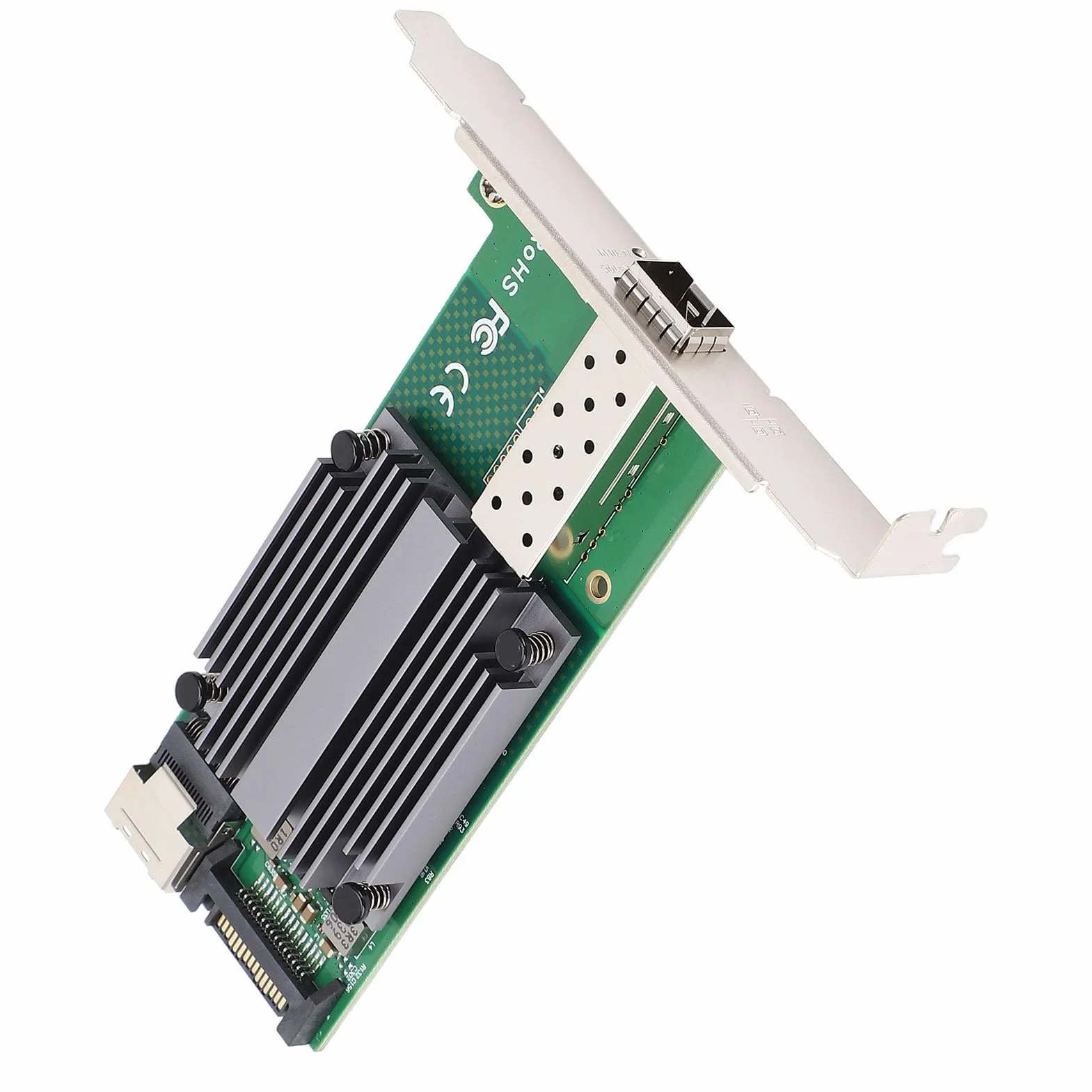 Karta sieciowa Ethernet M.2 do 10 GB B+M Key 82599‑1 SFP Industrial Control Server Network Card Network, pojedynczy port SFP+, dla Wins 7/8/8.1/10