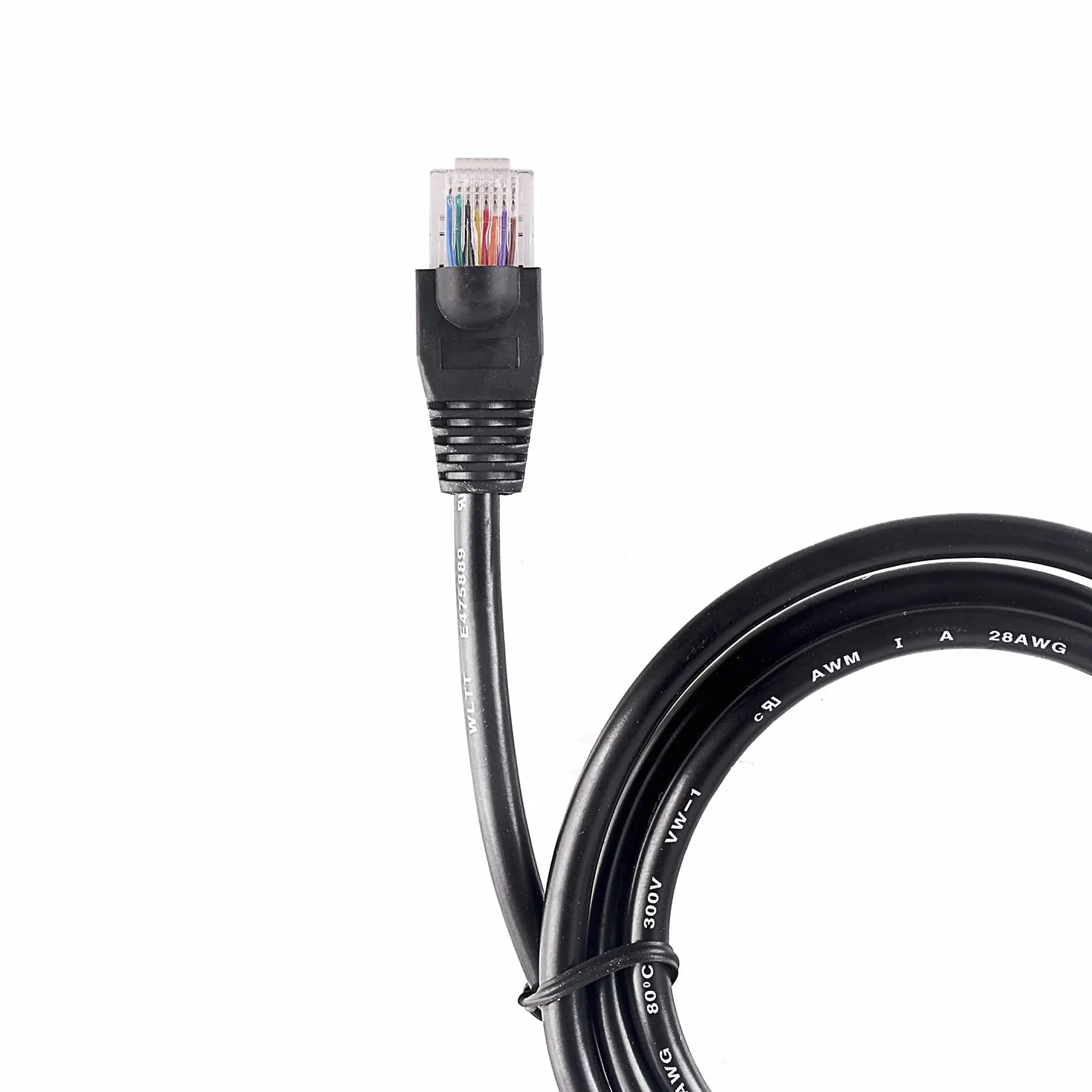 Kabel RJ45 RS485 do komunikacji BMS, do akumulatora Seplos do Voltronic Inwerter męski na męski (okrągły kabel, 100 cm)