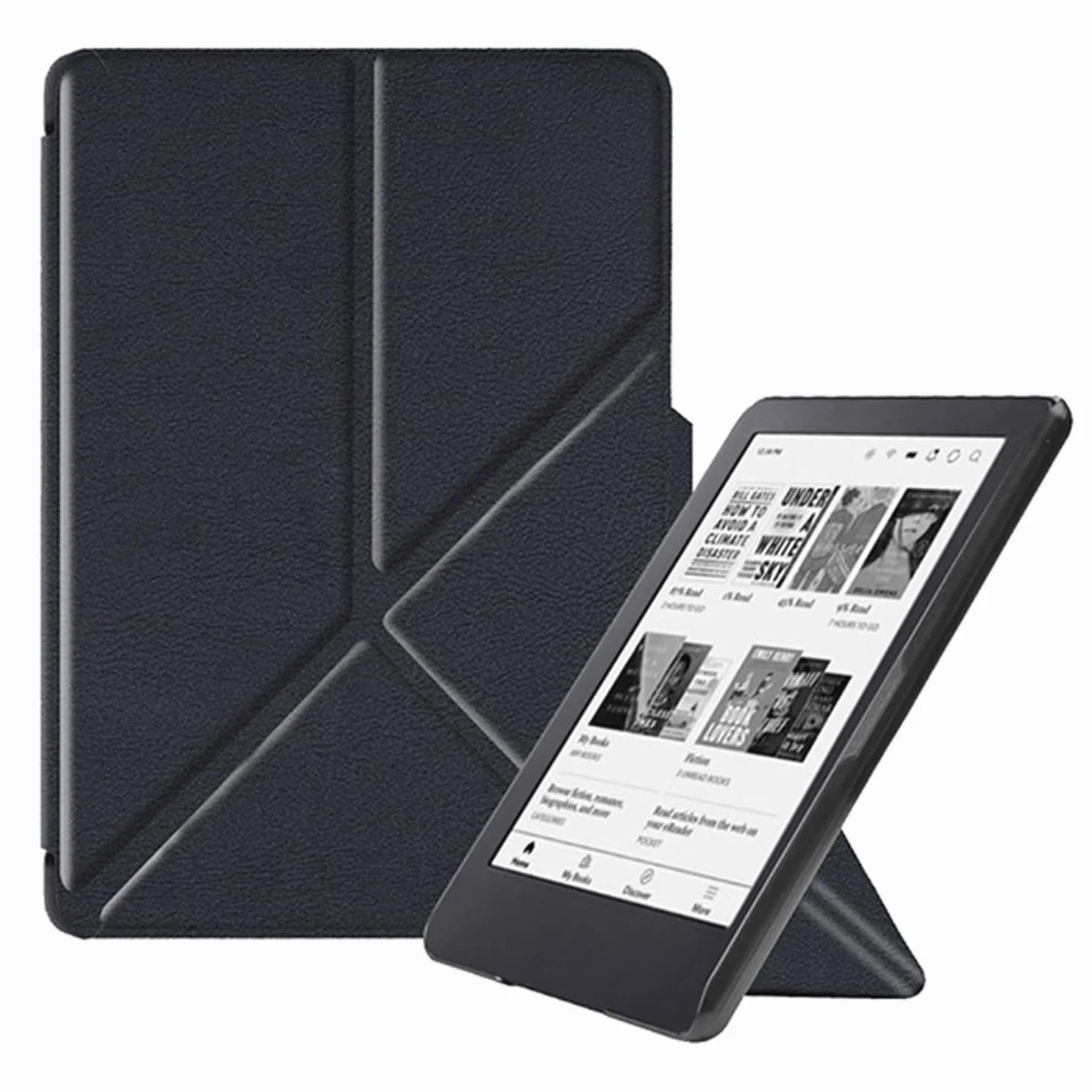 Odporne na wstrząsy etui do KOBO Clara Colour - Etui KOBO Clara BW 6" czytnik e-booków ze składanym stojakiem ochronnym (czarny)