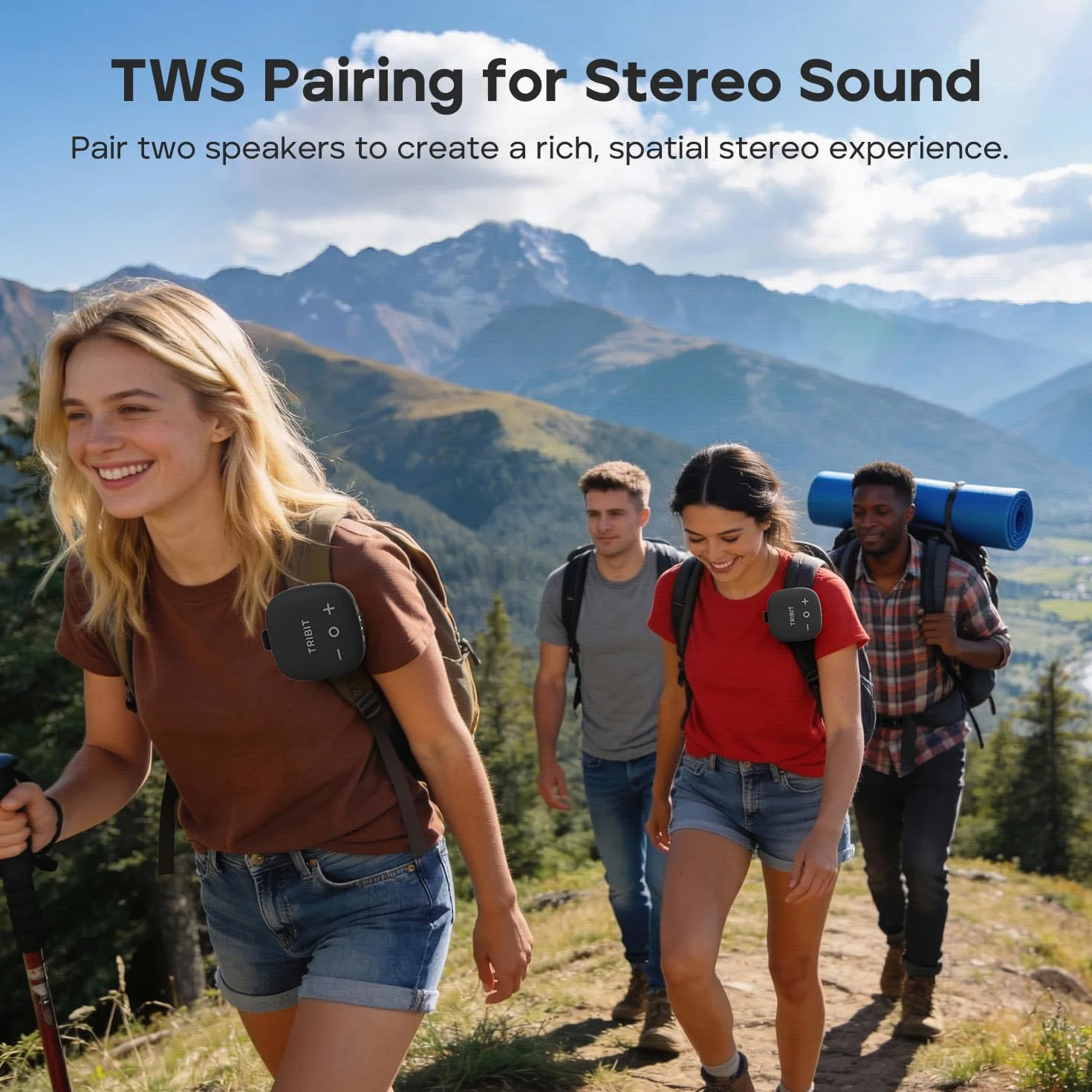 Tribit StormBox Micro 3 głośnik Bluetooth z 13 W dźwiękiem XBass, Bluetooth 6.0, 24 godzin, wodoodporność IP68, TWS, głośnik rowerowy z paskiem i magnetycznym mocowaniem do golfa, na zewnątrz i w