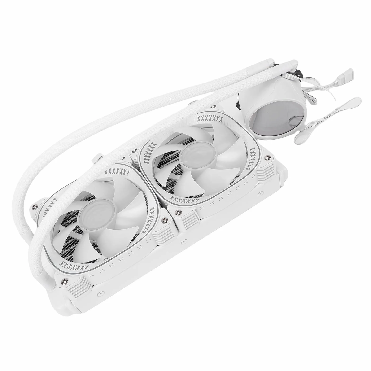 Chłodnica Cieczowa Procesora ARGB AIO 240 Mm, Chłodnica Wyświetlacza LCD 2.2, Płynna Procesora z Oświetleniem RGB, Idealna do Gniazd AM4 i AM5 (WHITE)