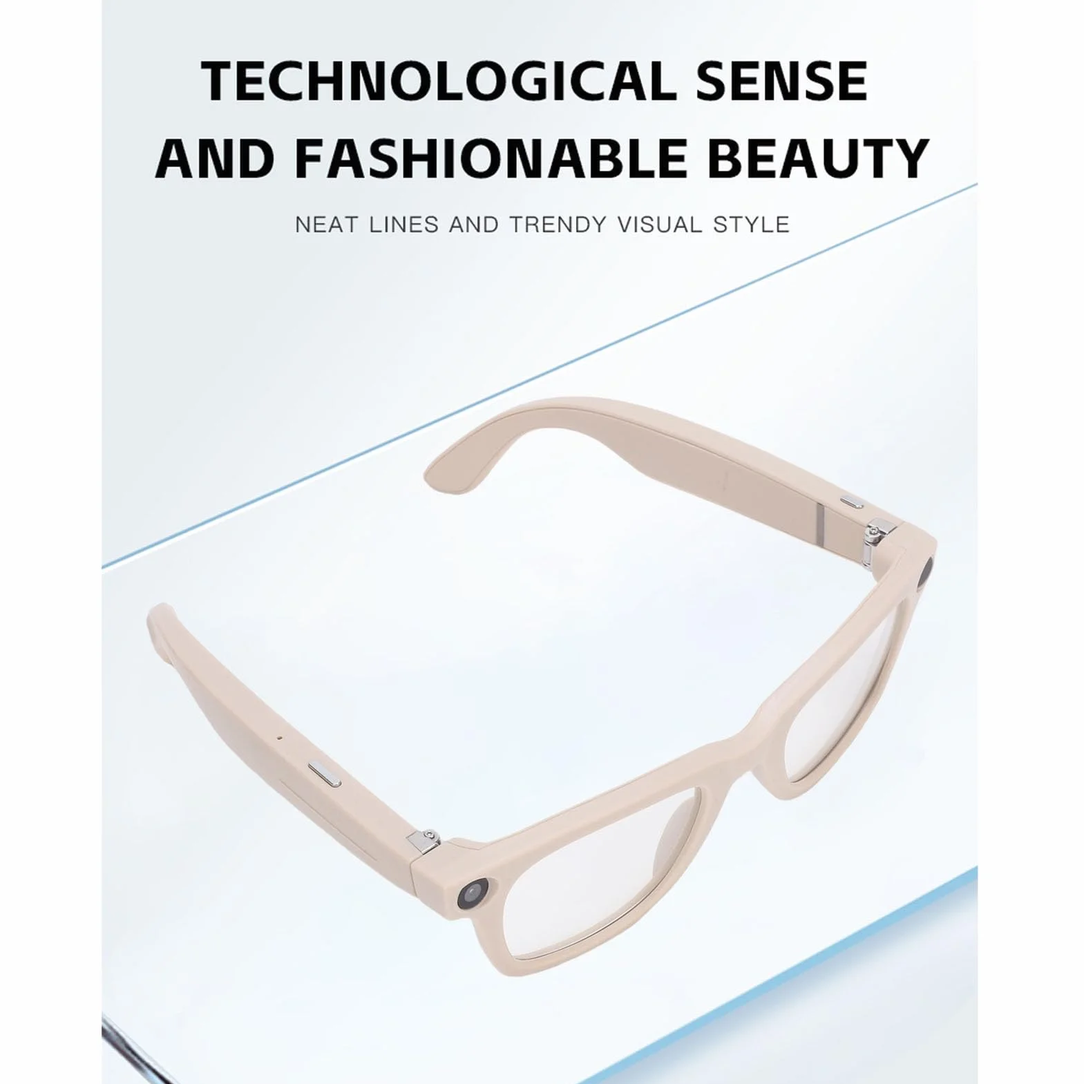 Annadue Tłumaczenie AI Inteligentne Okulary z Czatem GPT i DeepSpeek, 25 Języków Tłumaczenie w Czasie Rzeczywistym Okulary Bluetooth z Rozpoznawaniem zdjęć 1080p, Odtwarzanie Muzyki do