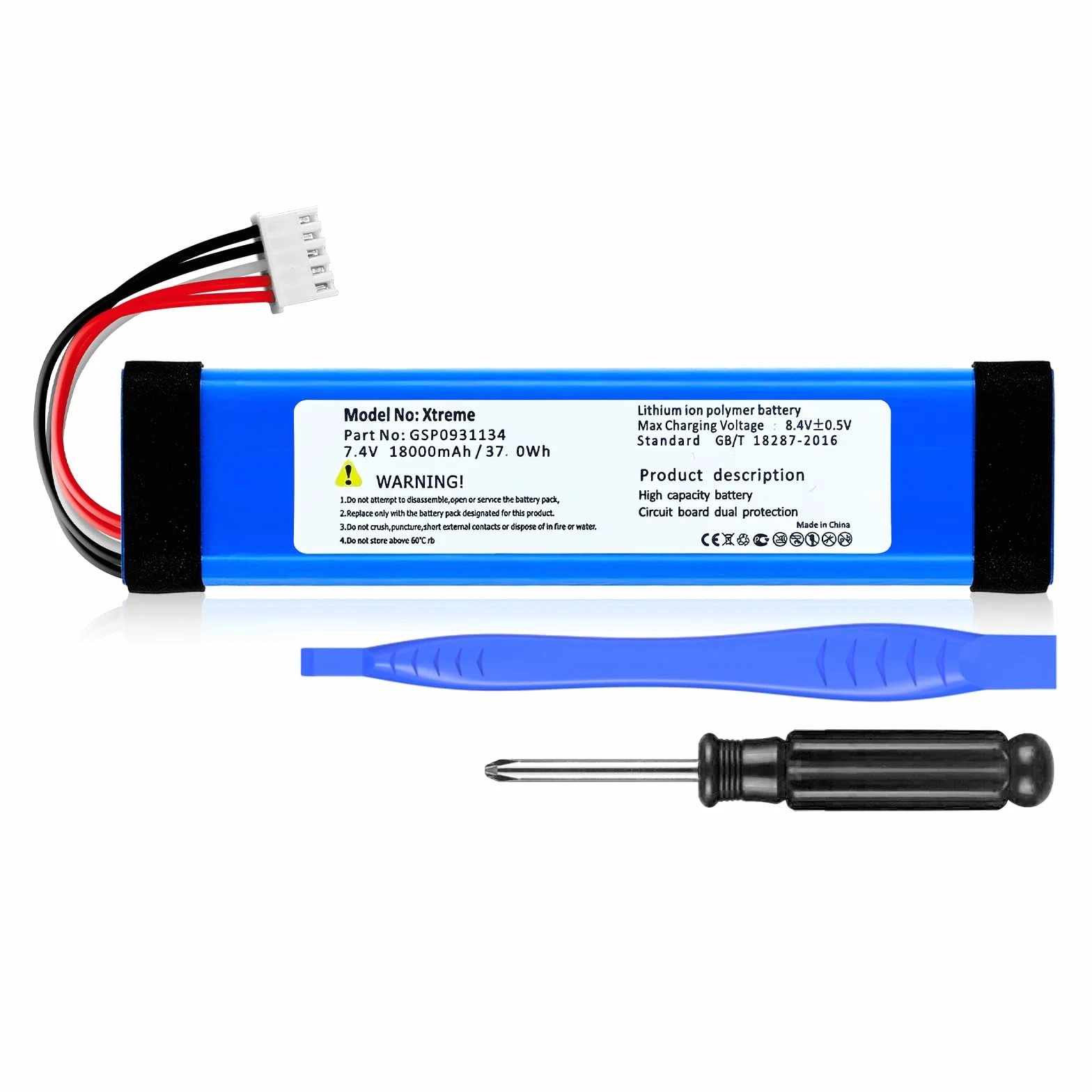 7,4 V 18000 mAh akumulator GSP0931134 do głośników JBL Xtreme, Xtreme 1, JBL Extreme