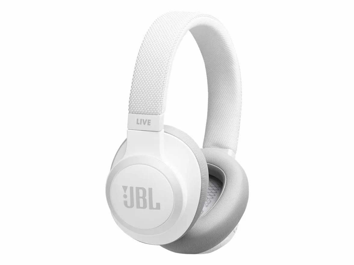 JBL Live 650BT Zestaw słuchawkowy i mikrofon Opaska na głowę biała - zestawy słuchawkowe i mikrofony (bezprzewodowe, opaska na głowę, binarne, 16-2000 Hz, 32 Ohm, biały)