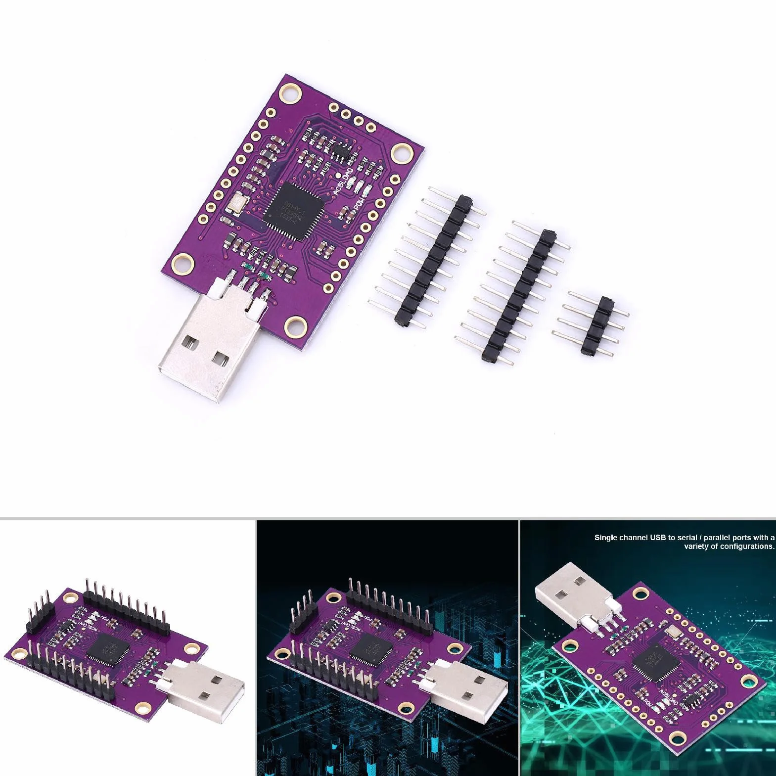 Cjmcu Ft232H Szybki Wielofunkcyjny Moduł Usb Do Jtag Uart Fifo Spi I2C Moduł Do Debugowania I Programowania,Moduł