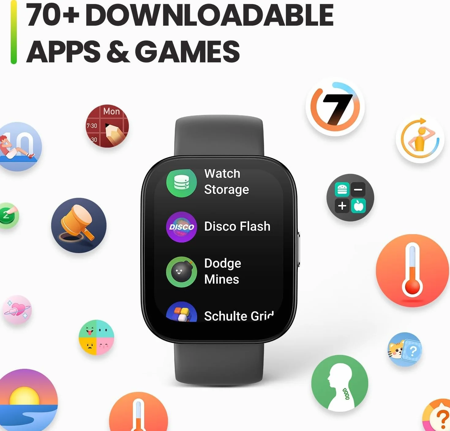 Amazfit Bip 5 46mm smartwatch z tętnem i 120 trybami sportowymi, połączenia Bluetooth, GPS i 4 systemy pozycjonowania satelitarnego