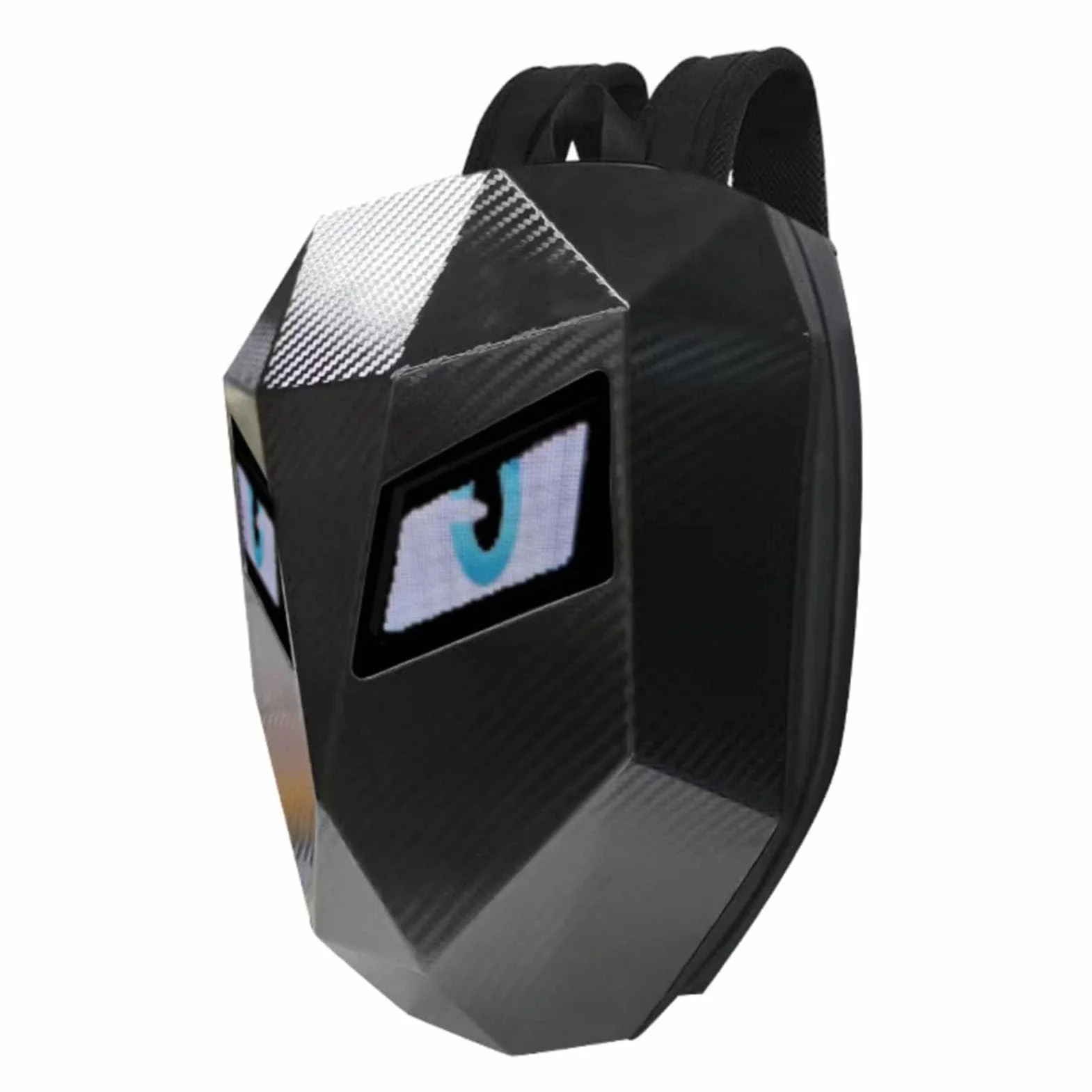 Plecak Motocyklowy LED Twarda Obudowa Torba Jeździecka z Kolorowym Ekranem Wodoodporny Plecak na Laptopa do Podróżowania Piesza Jazda Konna