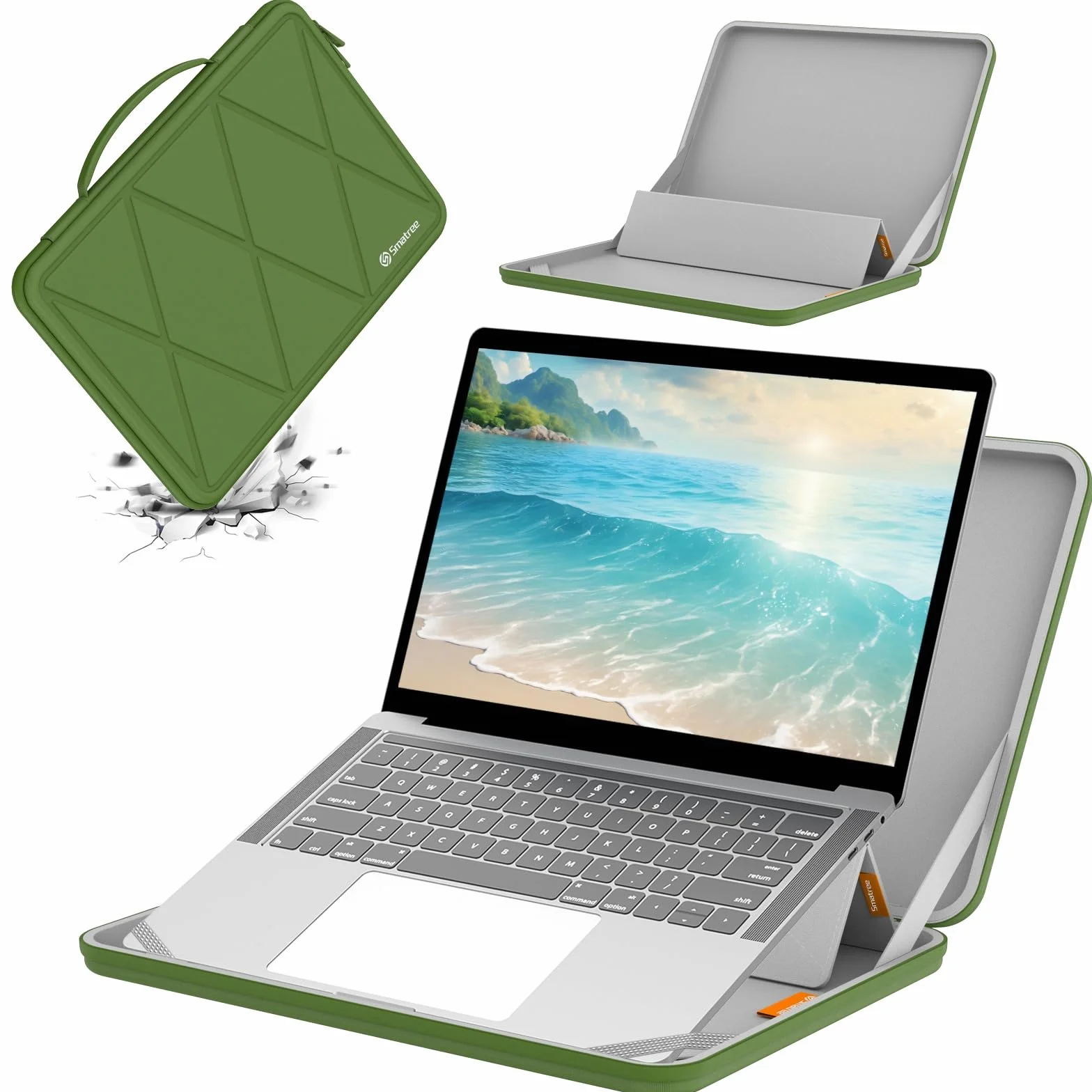 Smatree MS112 Twarde etui ochronne EVA ze stojakiem kompatybilne z laptopem do gier Lenovo Legion Pro 7i Gen 10, do laptopa do gier 40.6 cm Legion 9i Gen 9, do laptopa do gier LOQ 16IRH8/16APH8 40.6